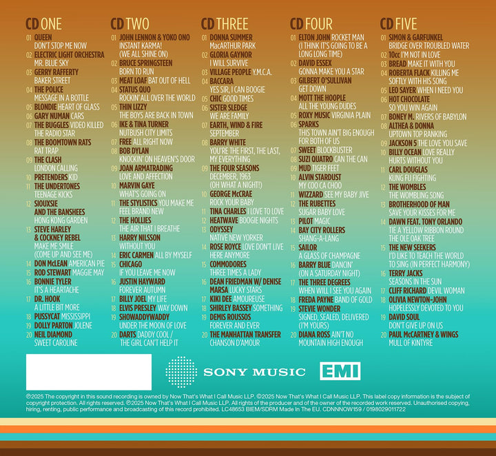 NOW That’s What I Call The 70s - 5 CD Compilation Album