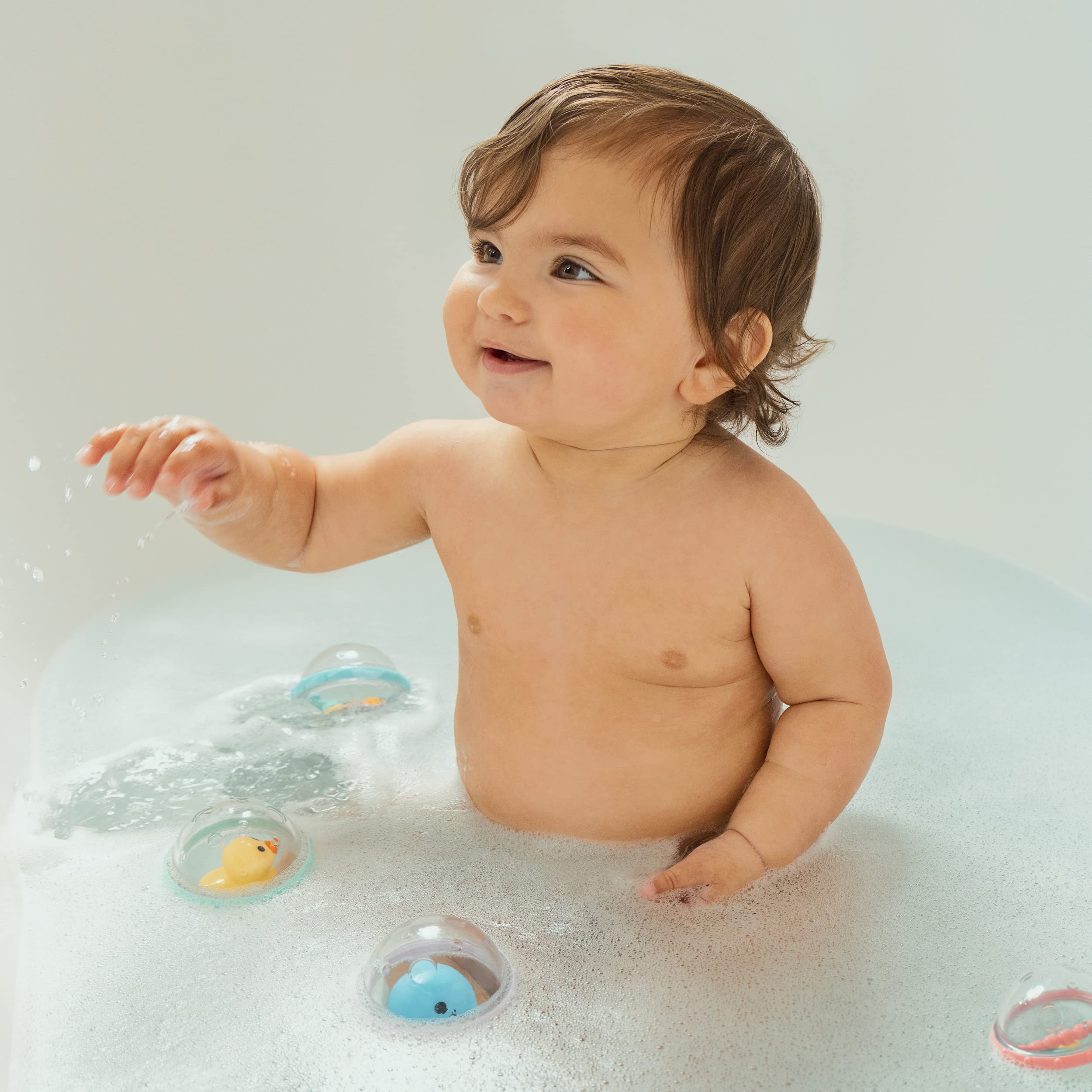 Munchkin Float and Play Bubbles Bath Toy - 4 Pack, Multicolor, Ages 4+ Months 5
