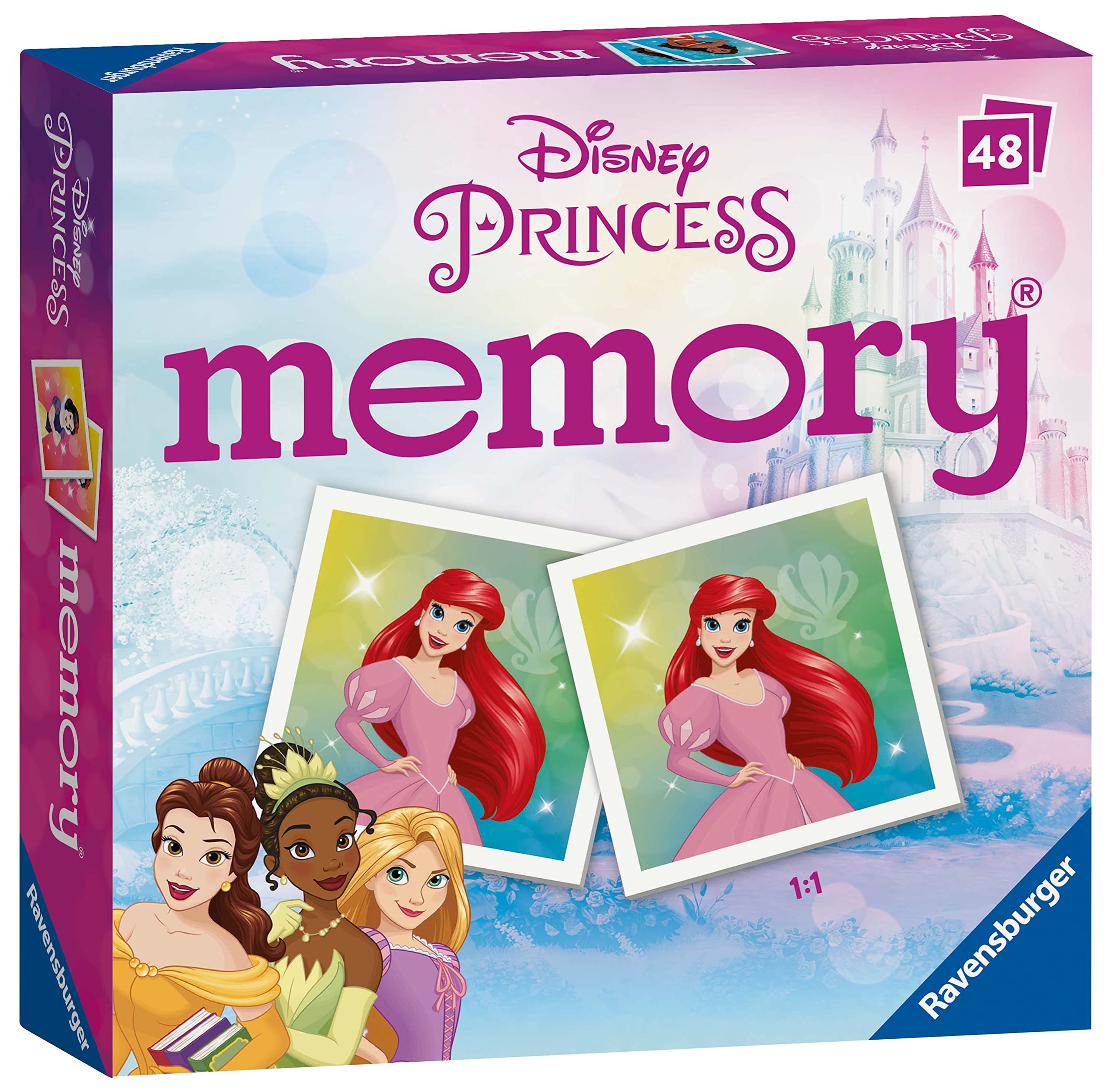 Ravensburger Disney Princess Mini Memory-Spiel – Zuordnungskartenspiel für Kinder