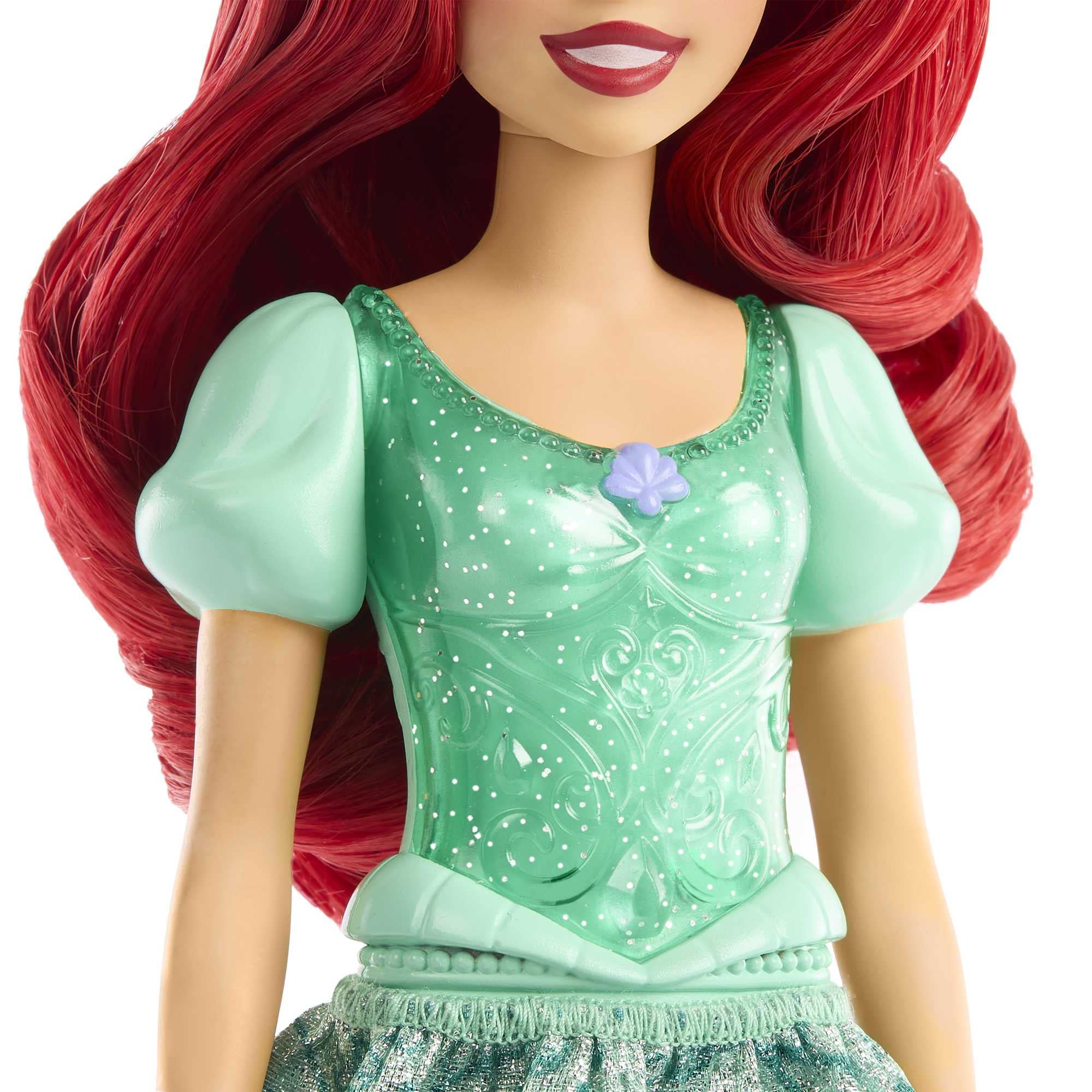 Mattel Disney Princess Ariel Posable Fashion Doll with Sparkling Outfit & Accessories, HLW10 6
