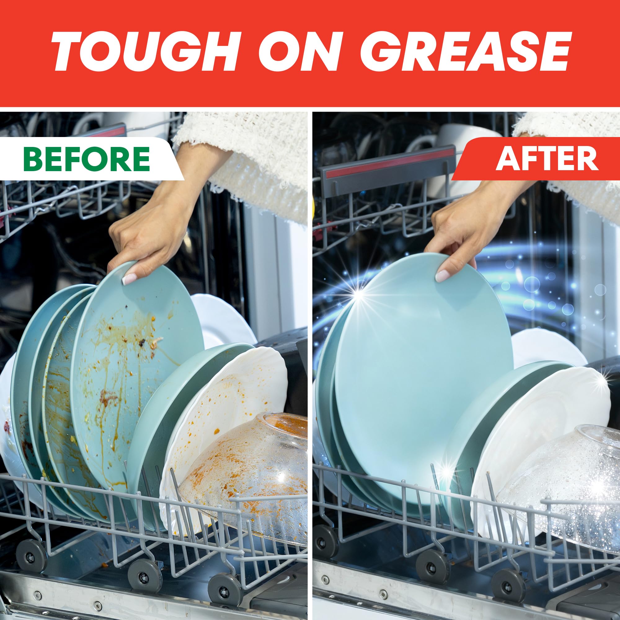 Elbow Grease Ultra Max Liquid Dishwasher Tablets - Tough on Grease & Shine | 18 Count 4