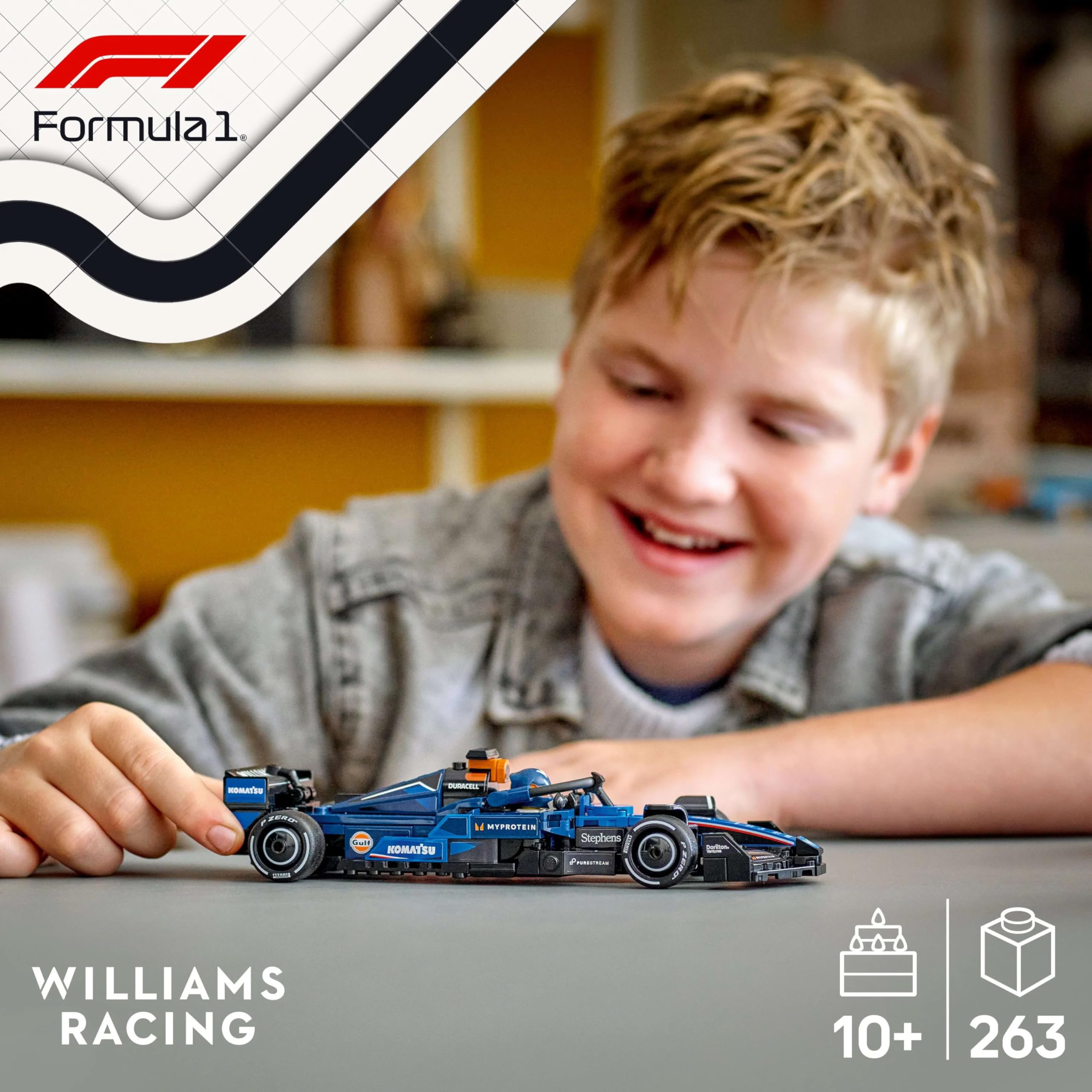 LEGO Speed Champions Williams Racing FW46 F1 Race Car Toy with Driver Minifigure - Building Set for 10+ 5