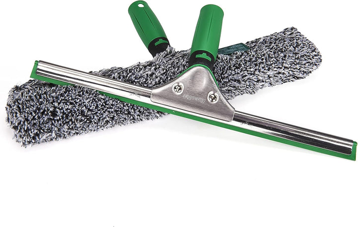 Unger AK013 Window Cleaning Kit 3-in-1 Starter Set with Squeegee, Microfibre Washer & Bucket