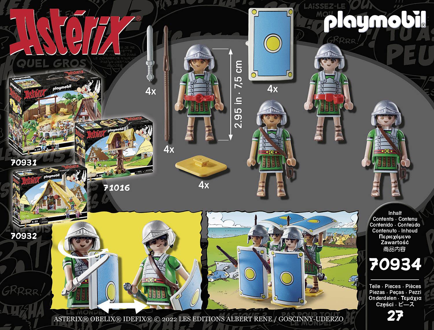 Playmobil Asterix Roman Troop Playset | Ages 5+ | 27 Pieces 4
