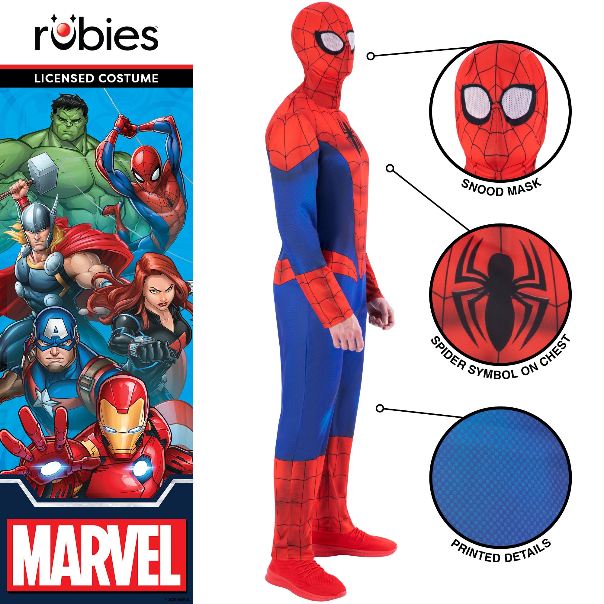 Rubies Spider-Man Classic Adult Costume - Size Large 3