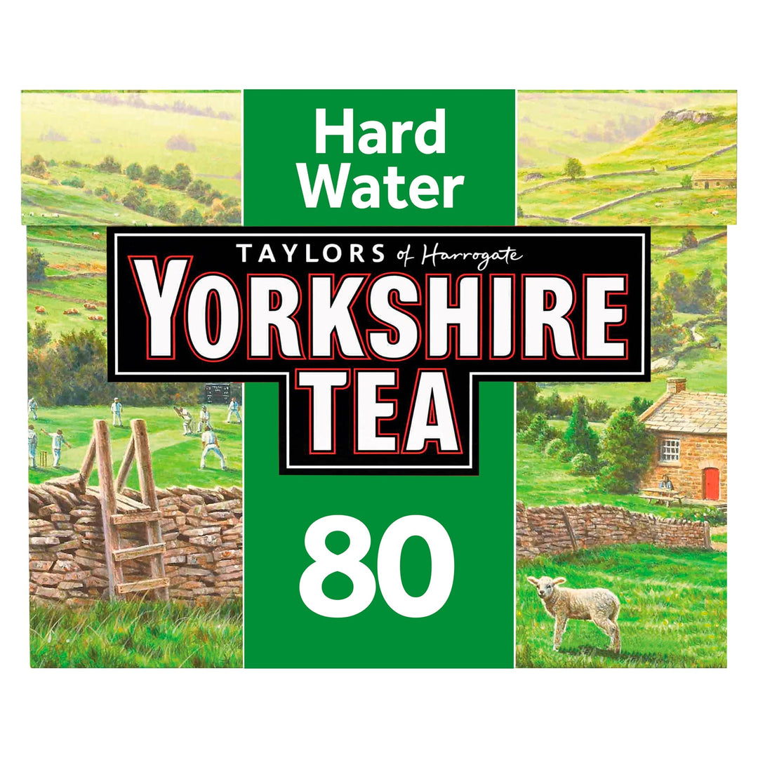 Yorkshire Tea Hard Water 5 Boxes of 80 Tea Bags (400 Total Bags)