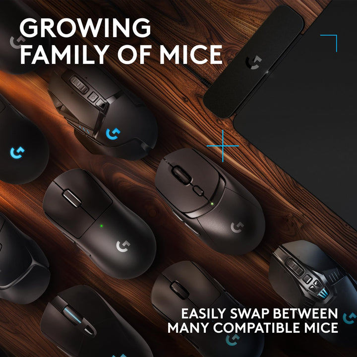 Logitech G POWERPLAY 2 Wireless Charging Mouse Pad for Compatible Gaming Mice