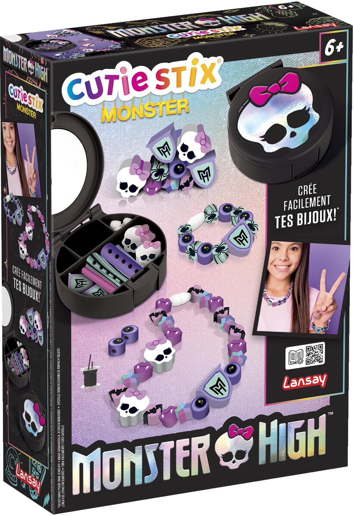 Lansay Cutie Stix Monster High Creative Jewellery Box - Make Fang-Tastic Jewellery 3