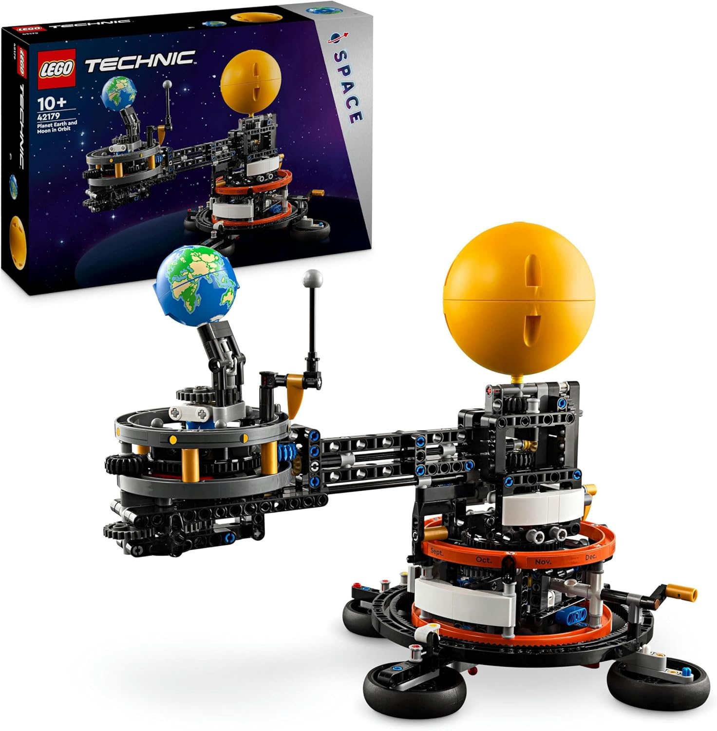 LEGO Technic Planet Erde und Mond im Orbit Bauset – Pädagogisches Weltraummodell für Kinder ab 10 Jahren
