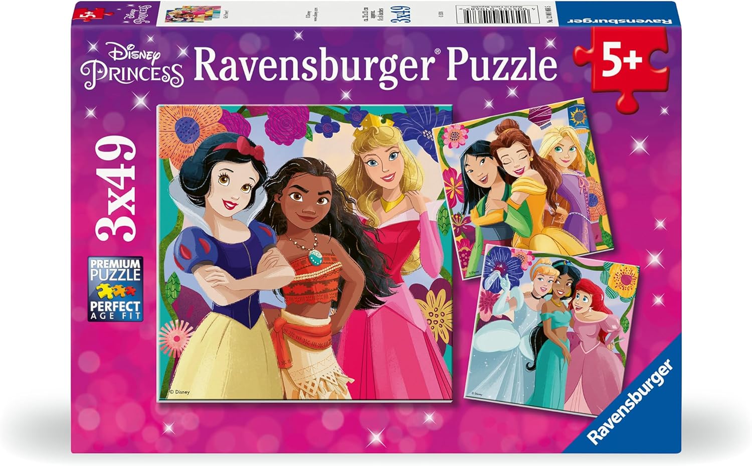Ravensburger Disney Princess 3x 49-Piece Jigsaw Puzzles for Kids 5 Years and Up 1