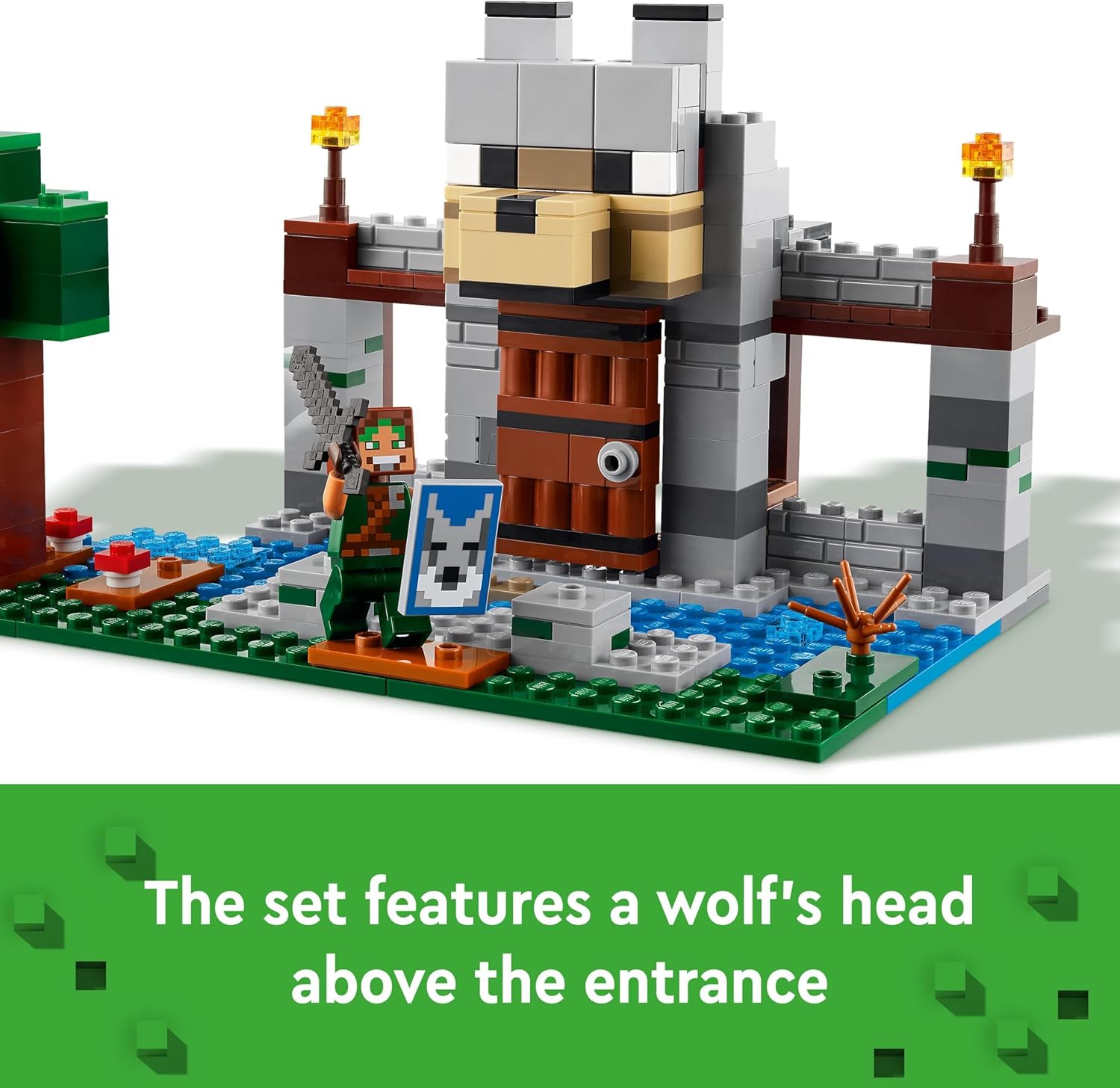 LEGO Minecraft The Wolf Stronghold Fortress Set - Building Toy for Ages 8+ 5