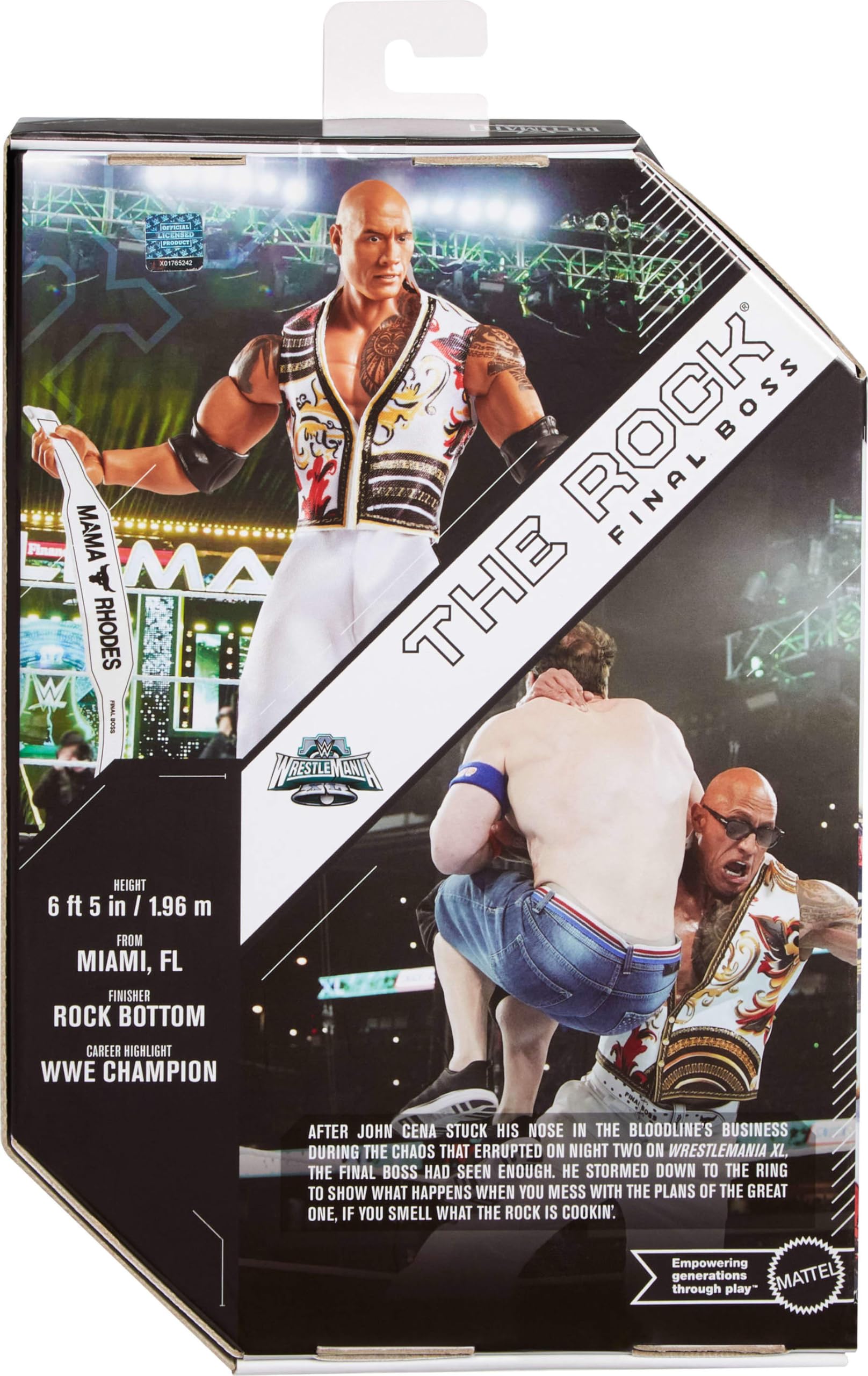WWE Ultimate Edition The Rock Final Boss Action Figure with Accessories | 6-inch | Mattel 6