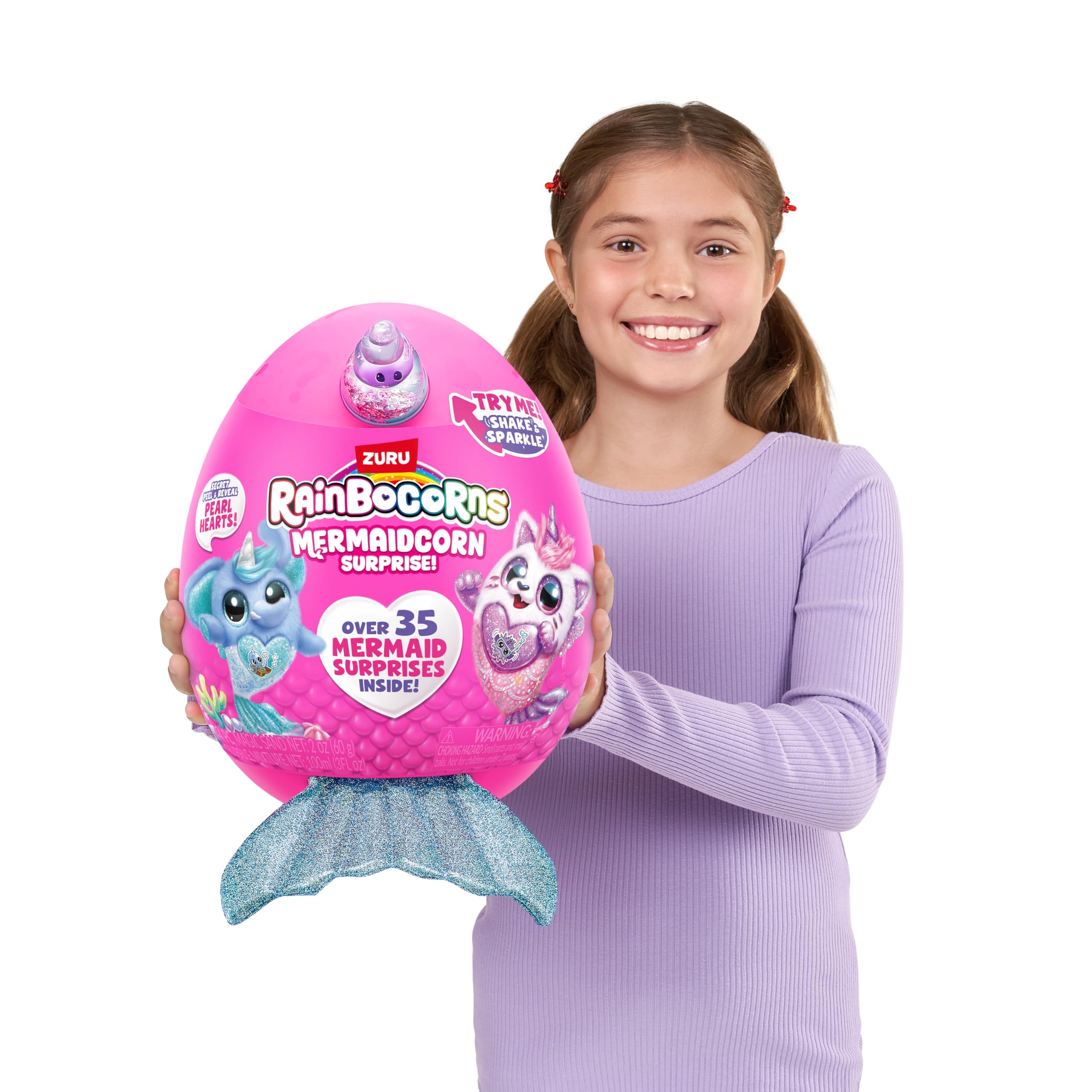 Rainbocorns Mermaidcorn Series 7 Sirena the Puppy - Collectible Plush Stuffed Animal with Mermaid Surprises 4