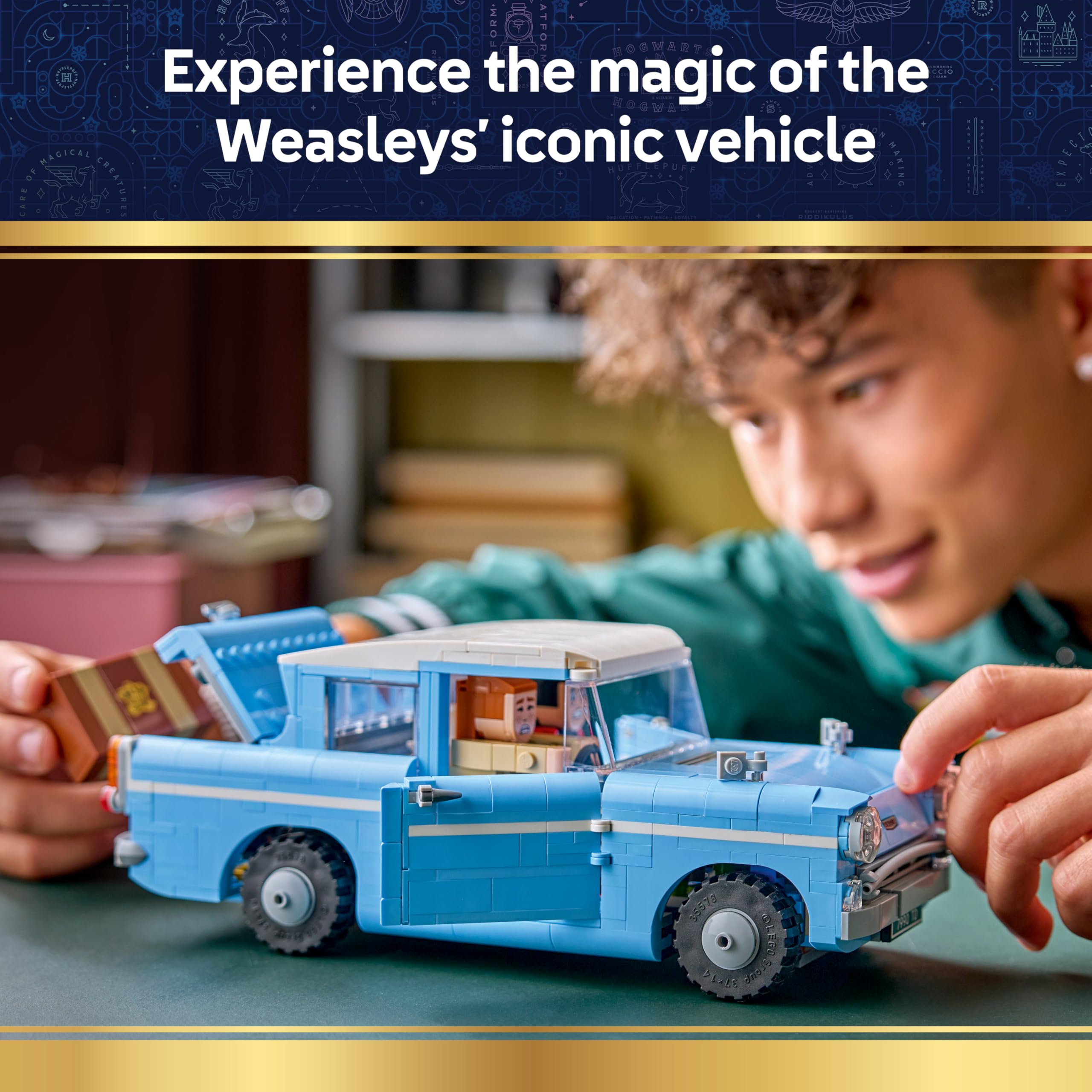 LEGO Harry Potter Enchanted Flying Ford Anglia Car Model Kit 76470 | Ages 14+ 2