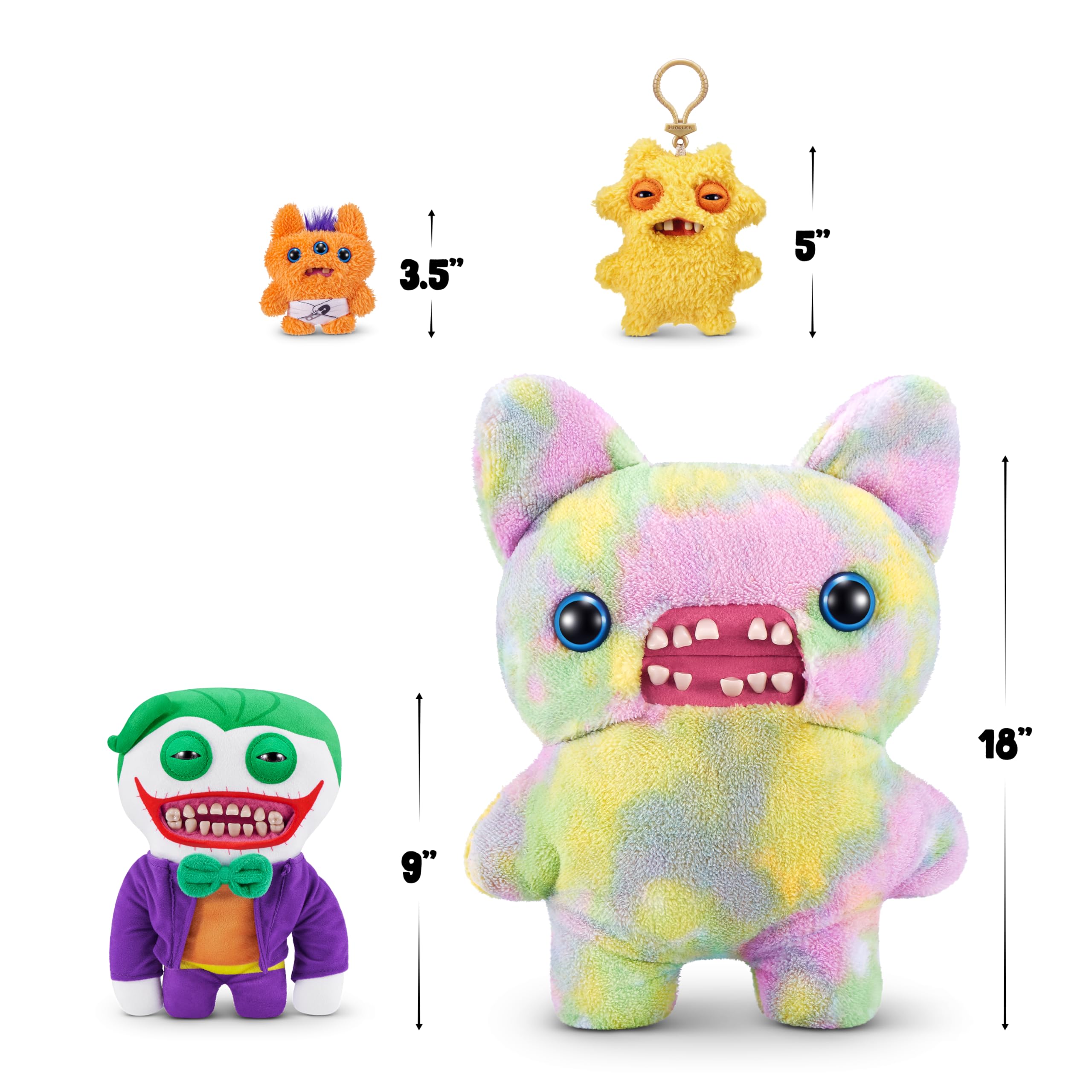 Fuggler x DC 9-inch Joker Plush Toy - Soft Ugly Monster Doll for Kids & Adults 2