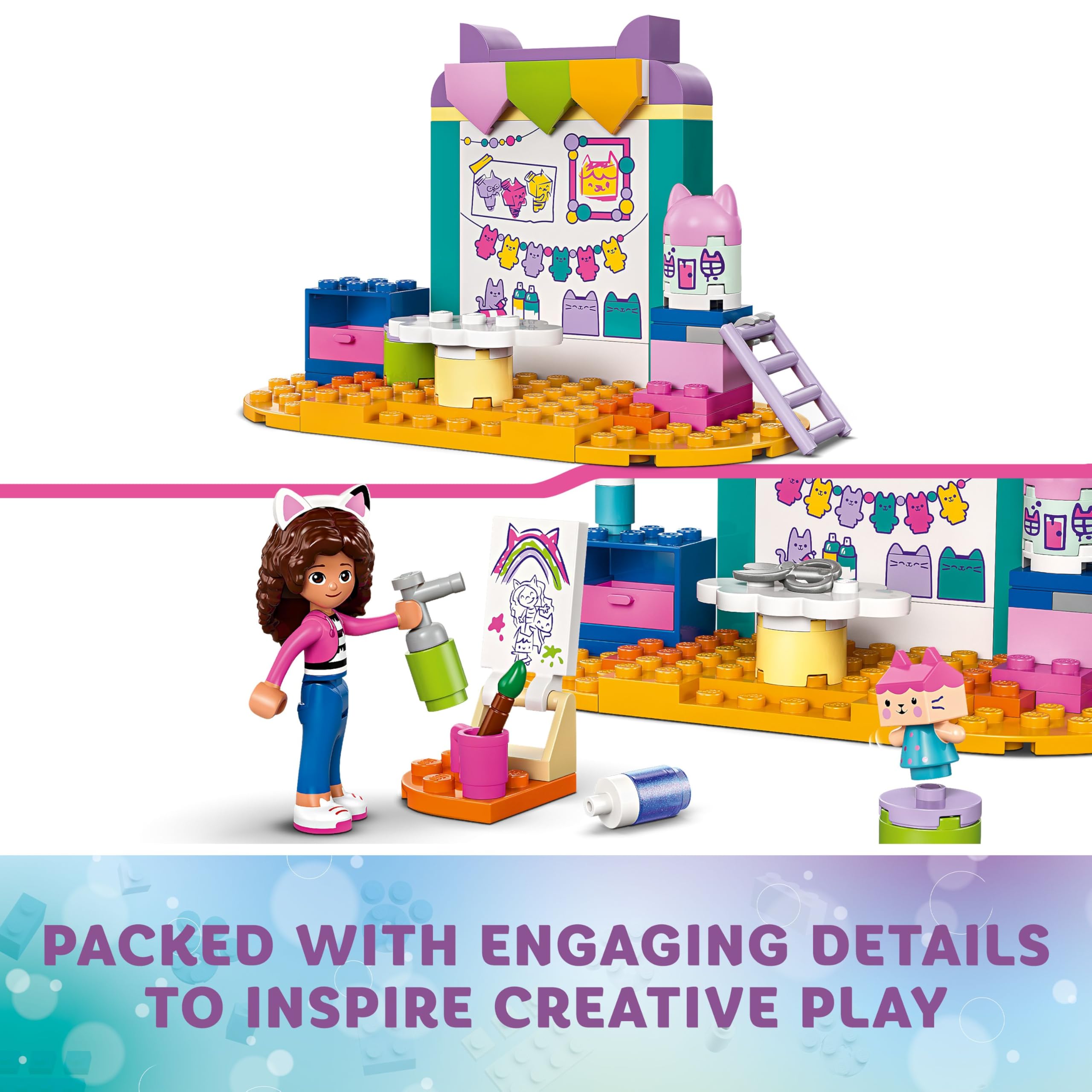 LEGO Gabby’s Dollhouse Crafting with Baby Box Building Set for Kids 4+ 11