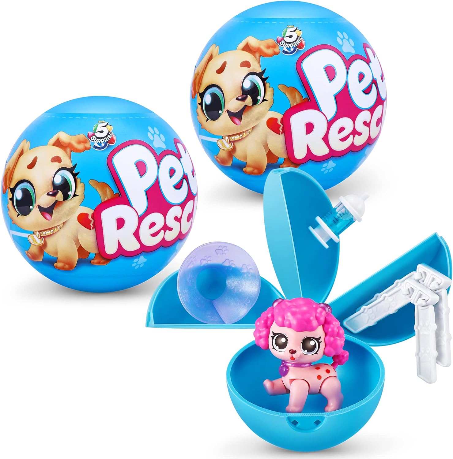 5 Surprise Pet Rescue Series 1 - Mystery Collectible Capsule (2 Pack) 1