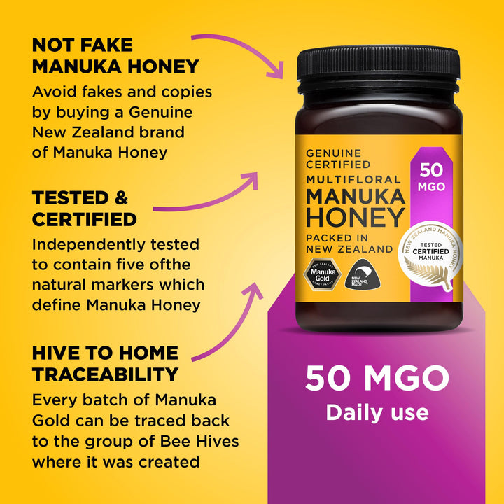 Manuka Gold 50 MGO Manuka Honey, 500 g