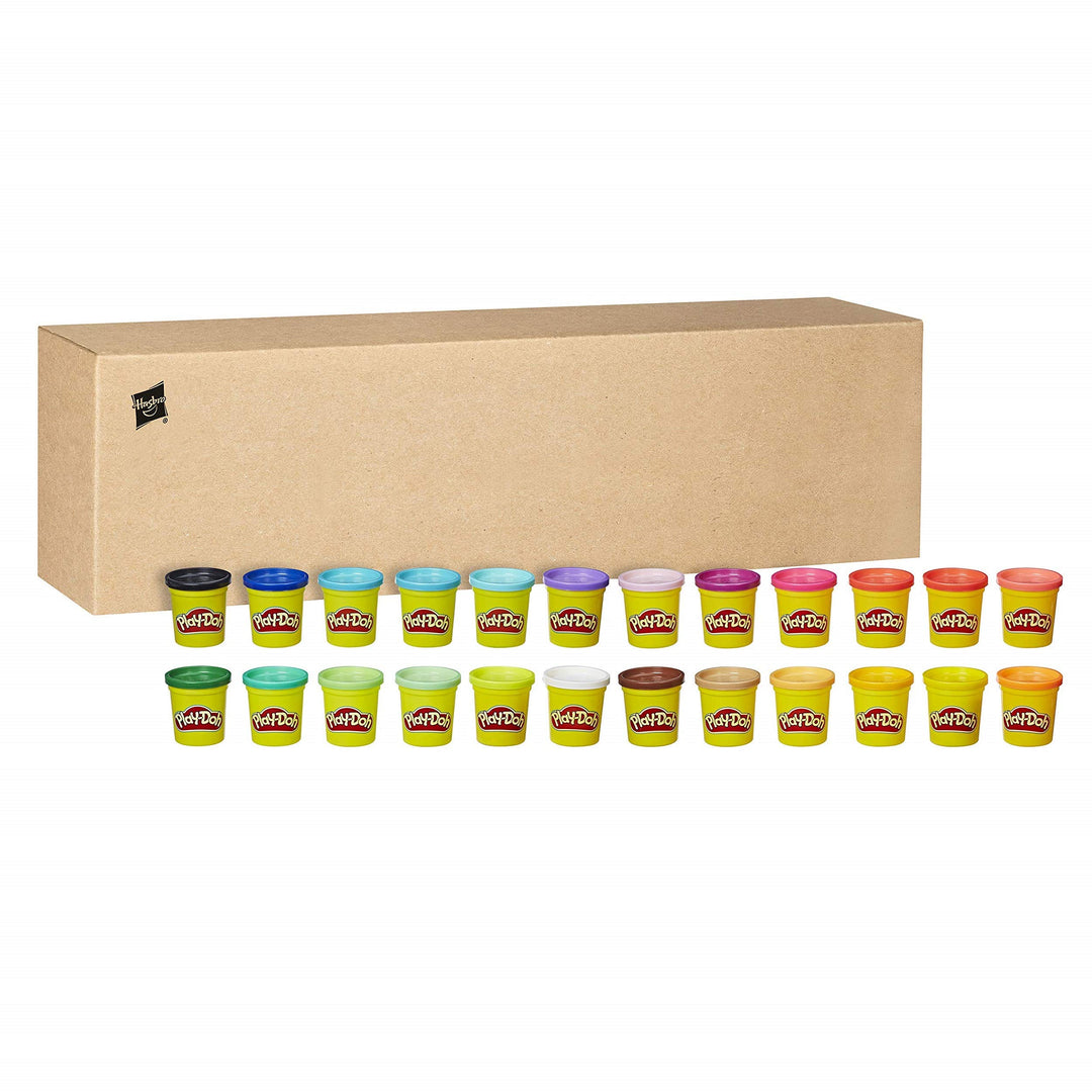 Play-Doh Fun Tub 24-Pack with 20 Tools and 5 Colors - Non-Toxic Modeling Compound for Kids 2+