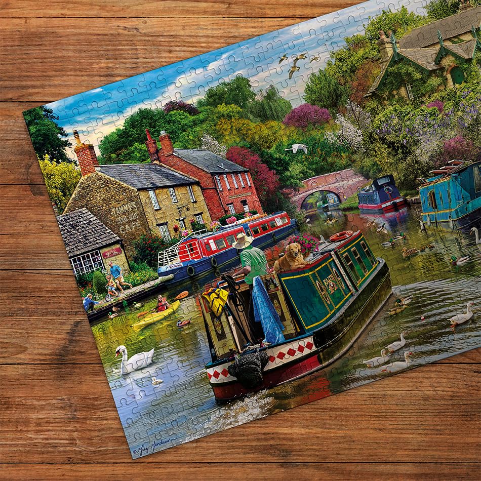 Gibsons River Retreat Jigsaw Puzzle - 500 Pieces | 48 x 34 cm Artwork by Greg Giordano 3