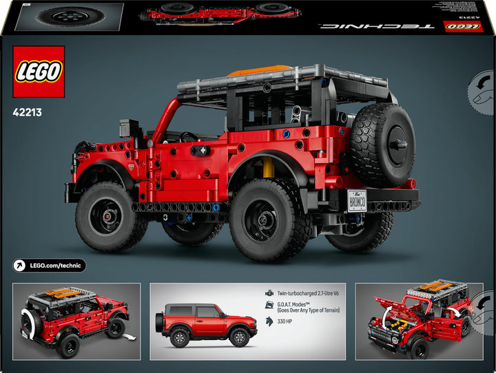 LEGO Technic Ford Bronco SUV Building Kit - Off-Road Vehicle Model with Moving Parts for Ages 9+