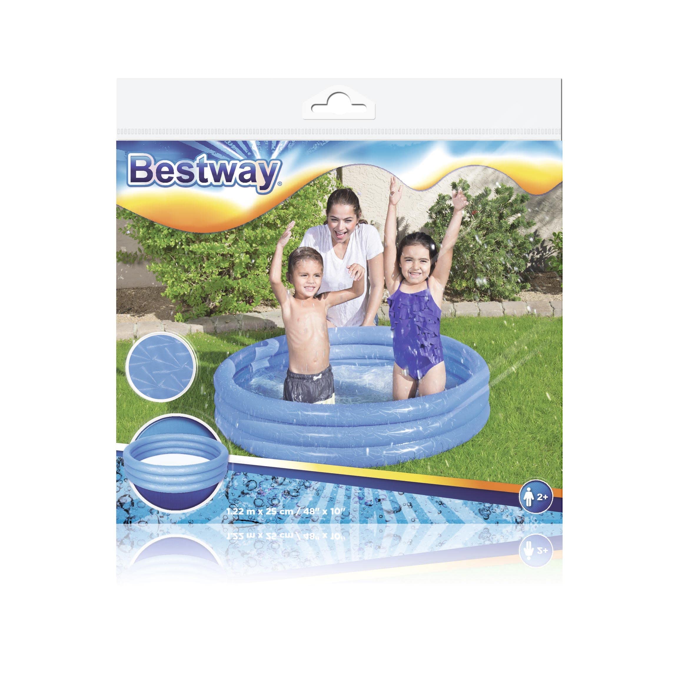 Bestway Play Paddling Pool - Inflatable Garden Pool for Toddlers and Kids, 1.22m x 25cm 4