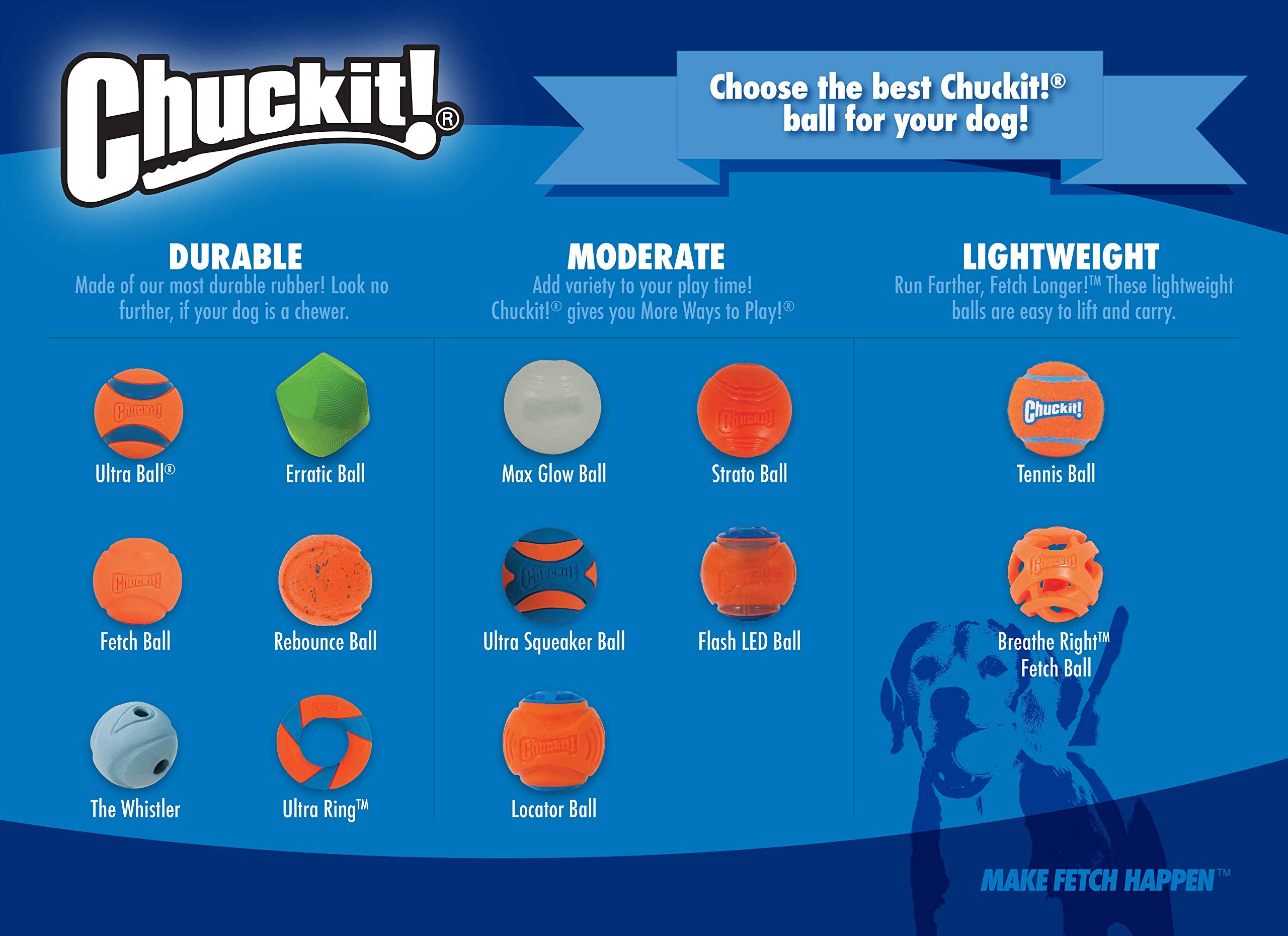 Chuckit! Max Glow Ball Medium - Glows in Dark | Bounces Well | 6 cm 7