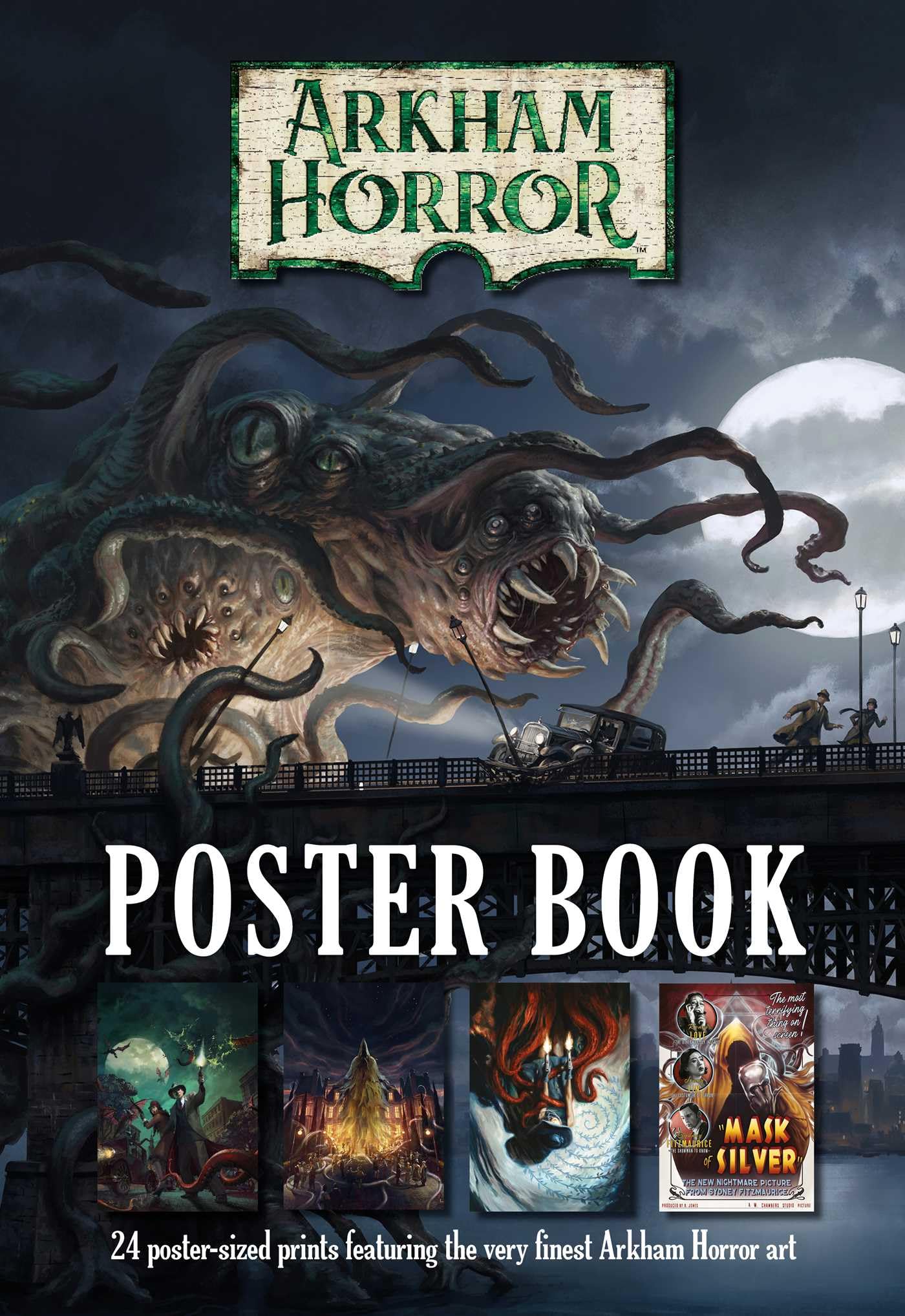 Aconyte Arkham Horror Poster Book - 24 Oversized 11" x 16" Art Prints | Paperback