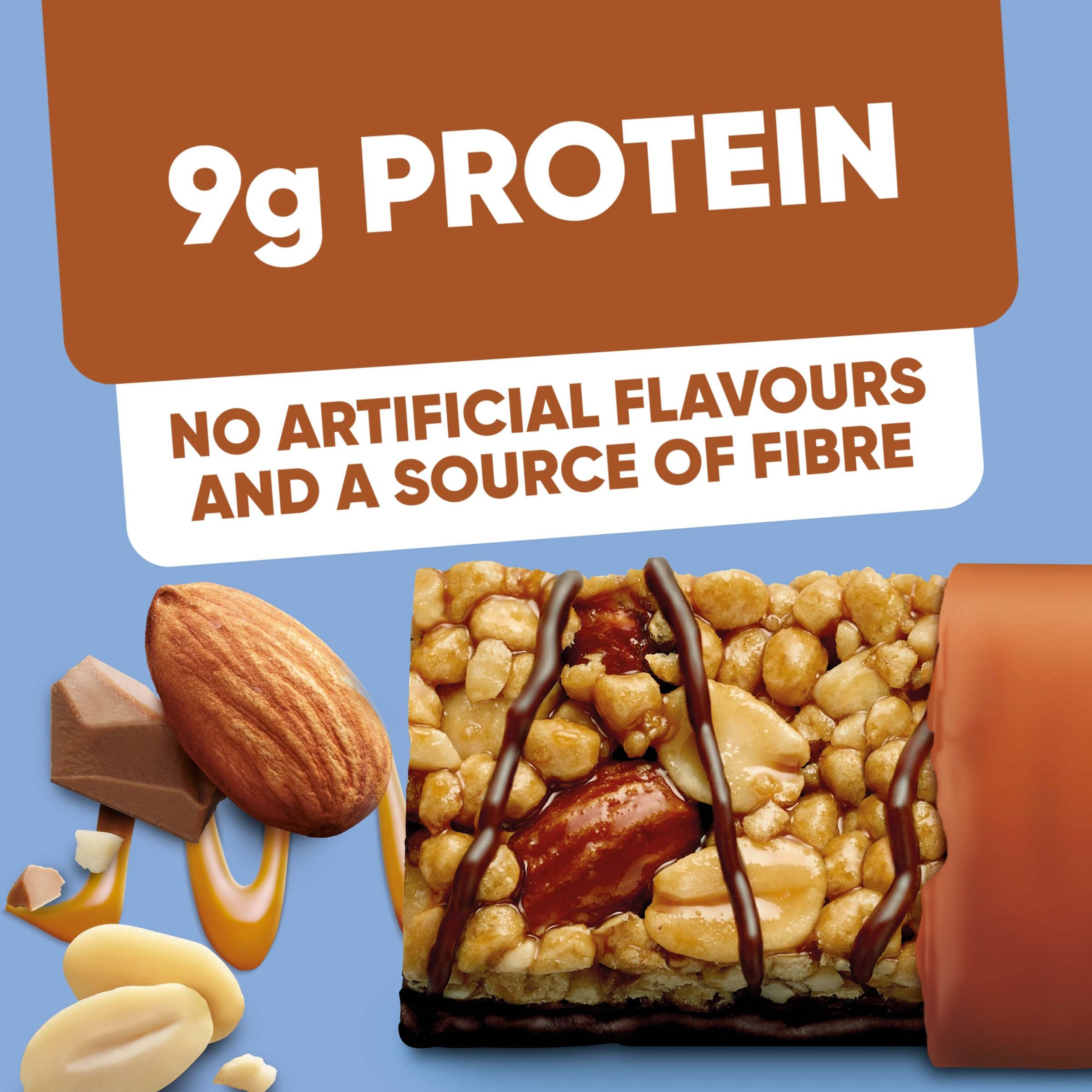 Kellogg’s High Protein Salted Caramel + Almond Snack Bar (4 x 35g) 3