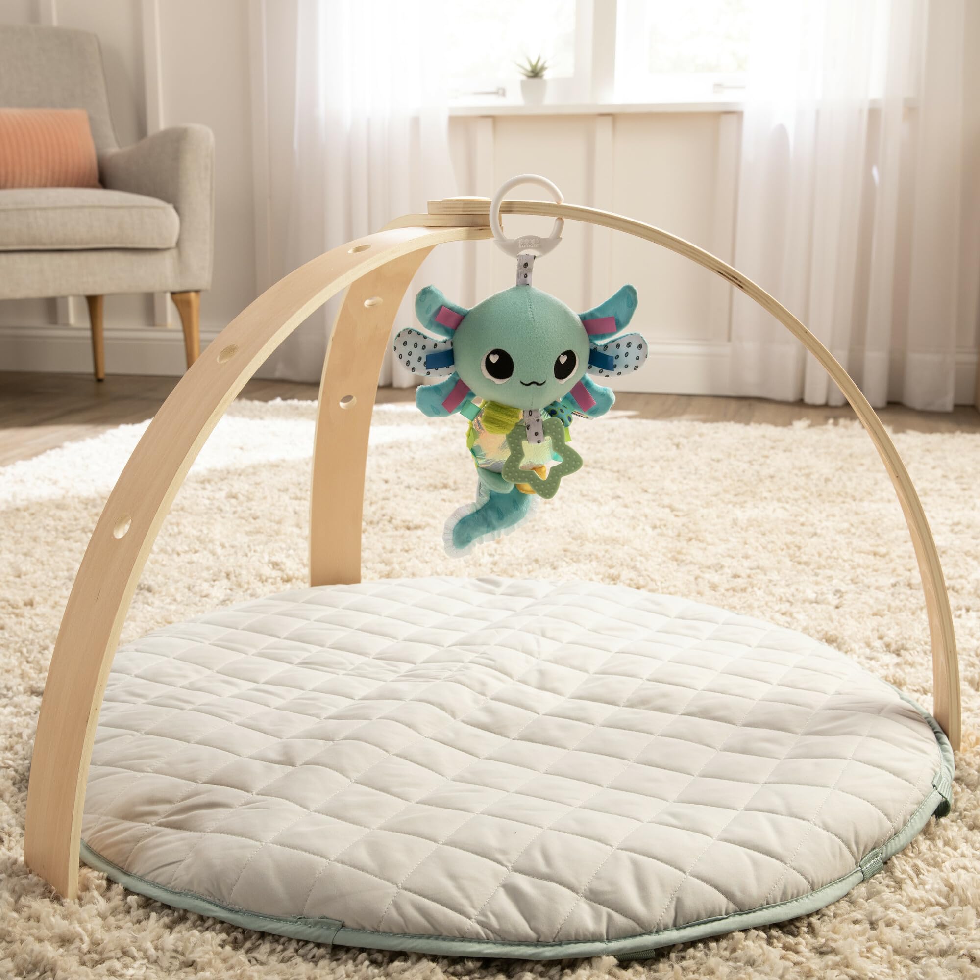 Lamaze Alise the Axolotl - Sensory Pram Toy for Babies 0-6 Months+ 8