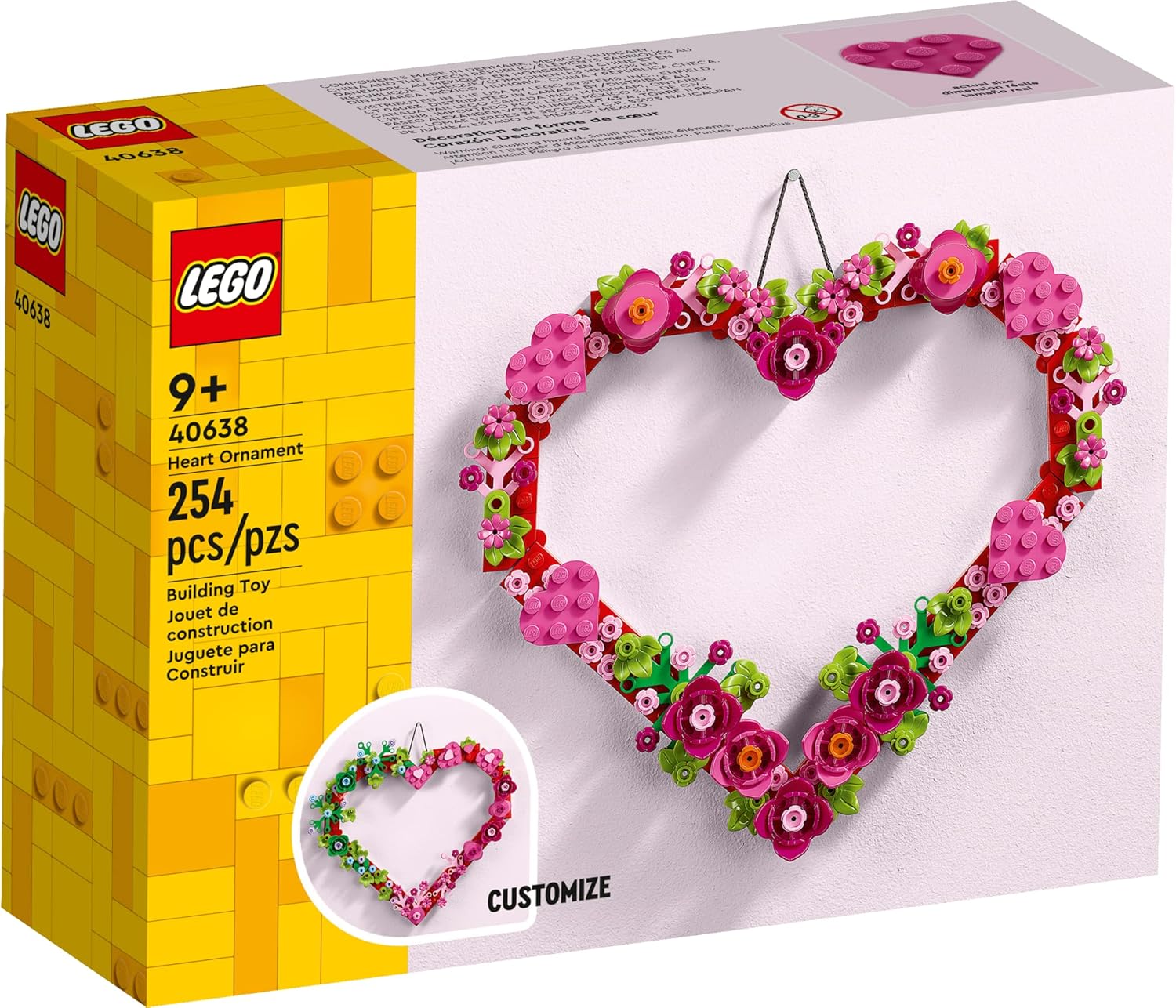 LEGO Creator Herz-Ornament-Set 40638 – Kreatives Bauspielzeug für Kinder ab 9 Jahren 9