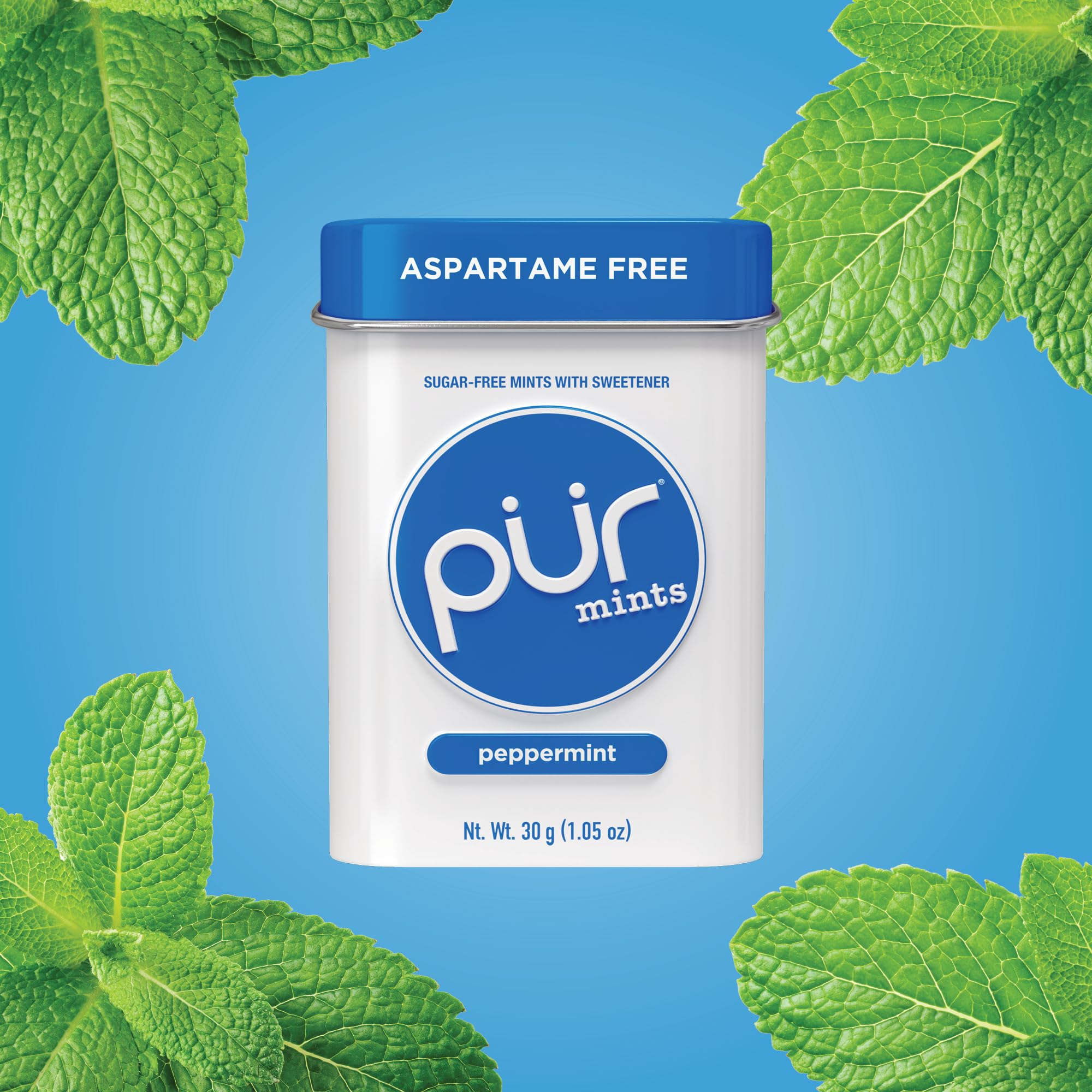 PUR - Aspartame Free Mints, Sugar Free with Xylitol (360g Tin) 5