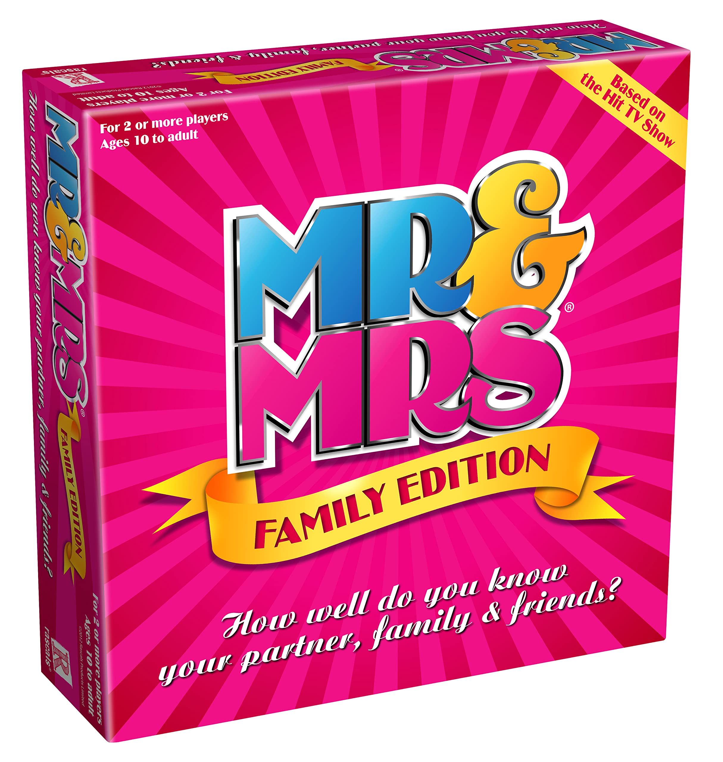 Rascals Mr &amp; Mrs Family Edition Party-Brettspiel für 2+ Spieler, ab 10 Jahren, 30 Minuten Spielzeit