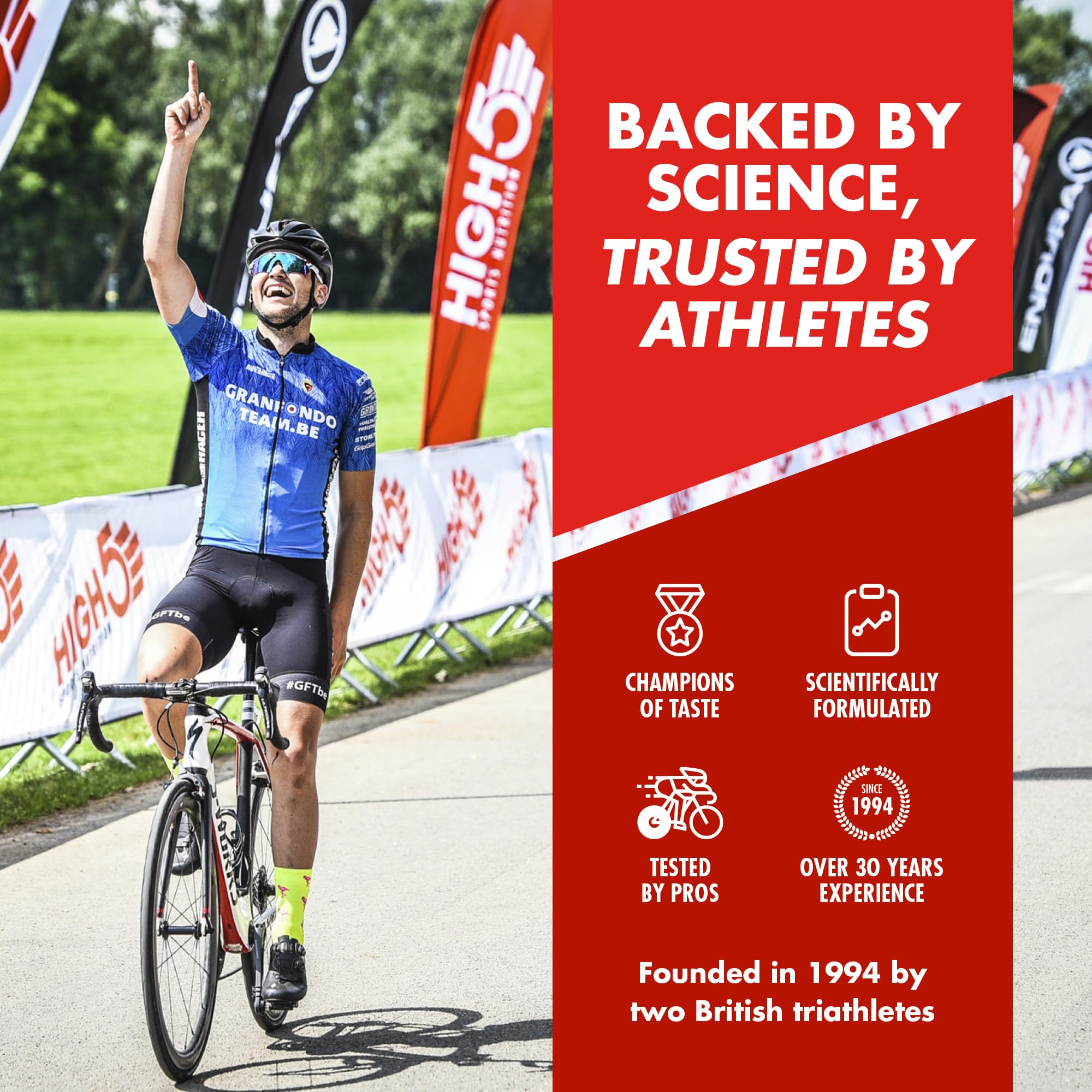 HIGH5 Energy Gel Pack – 20 Beutel à 40 g für Laufen, Radfahren, Ausdauersport – Natürlicher Fruchtsaft, koffeinfrei (verschiedene Geschmacksrichtungen) 3