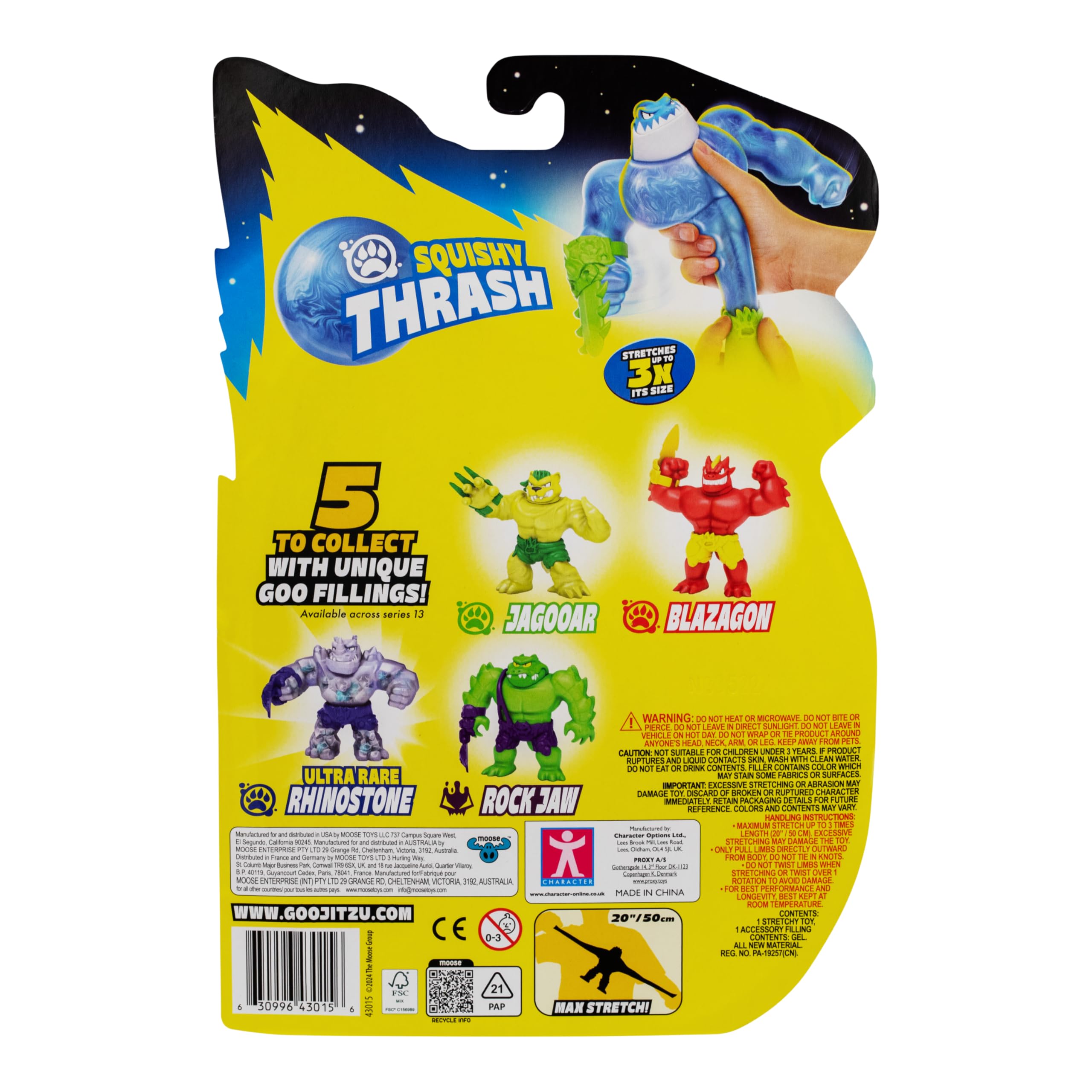 Heroes of Goo Jit Zu Meteor Madness Thrash - Stretchy Goo-Filled Action Figure with Meteor Shark Tooth Sword 4