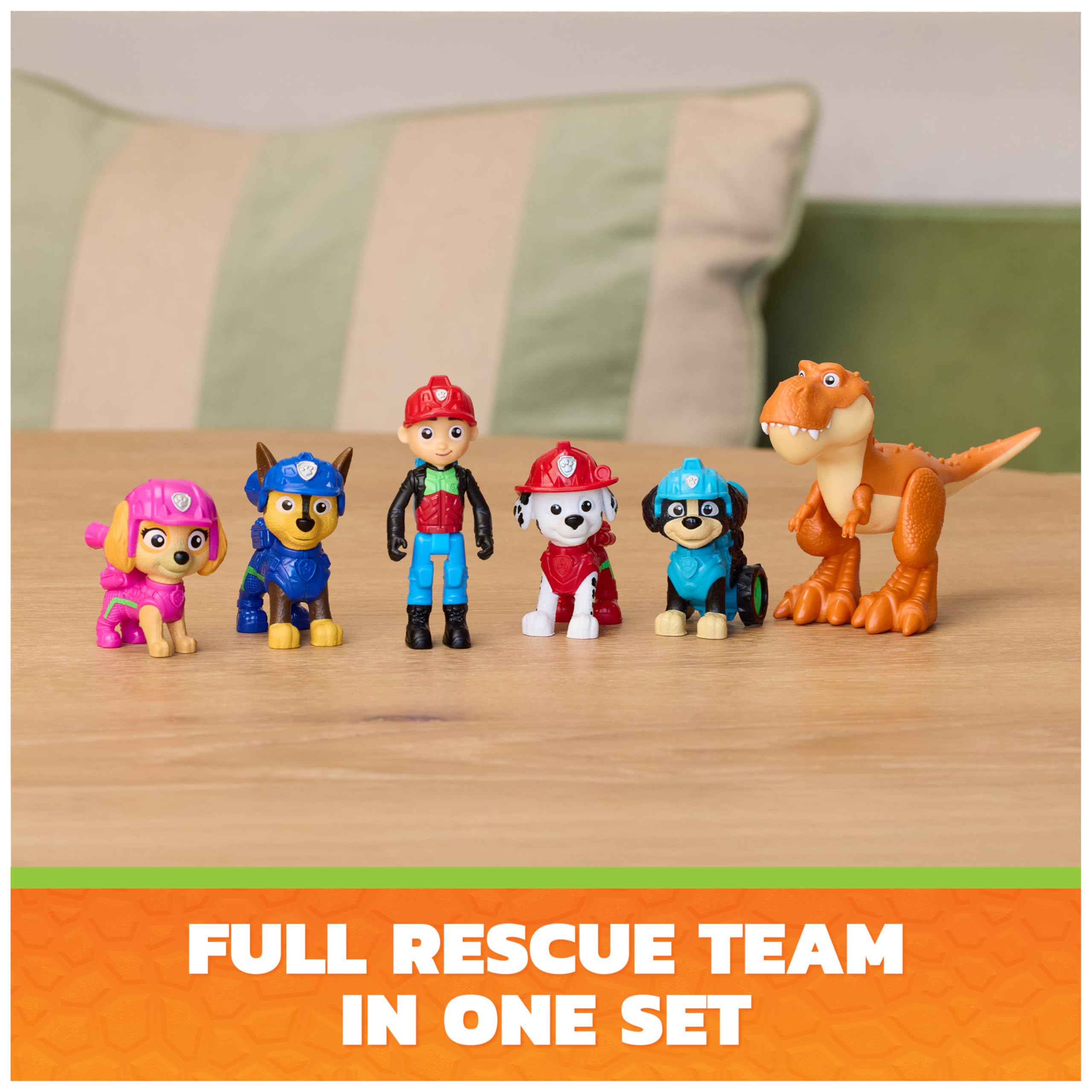 Paw Patrol Dino Adventure Pack Action Figures - Collect 6 Figures | Ages 3+ 3
