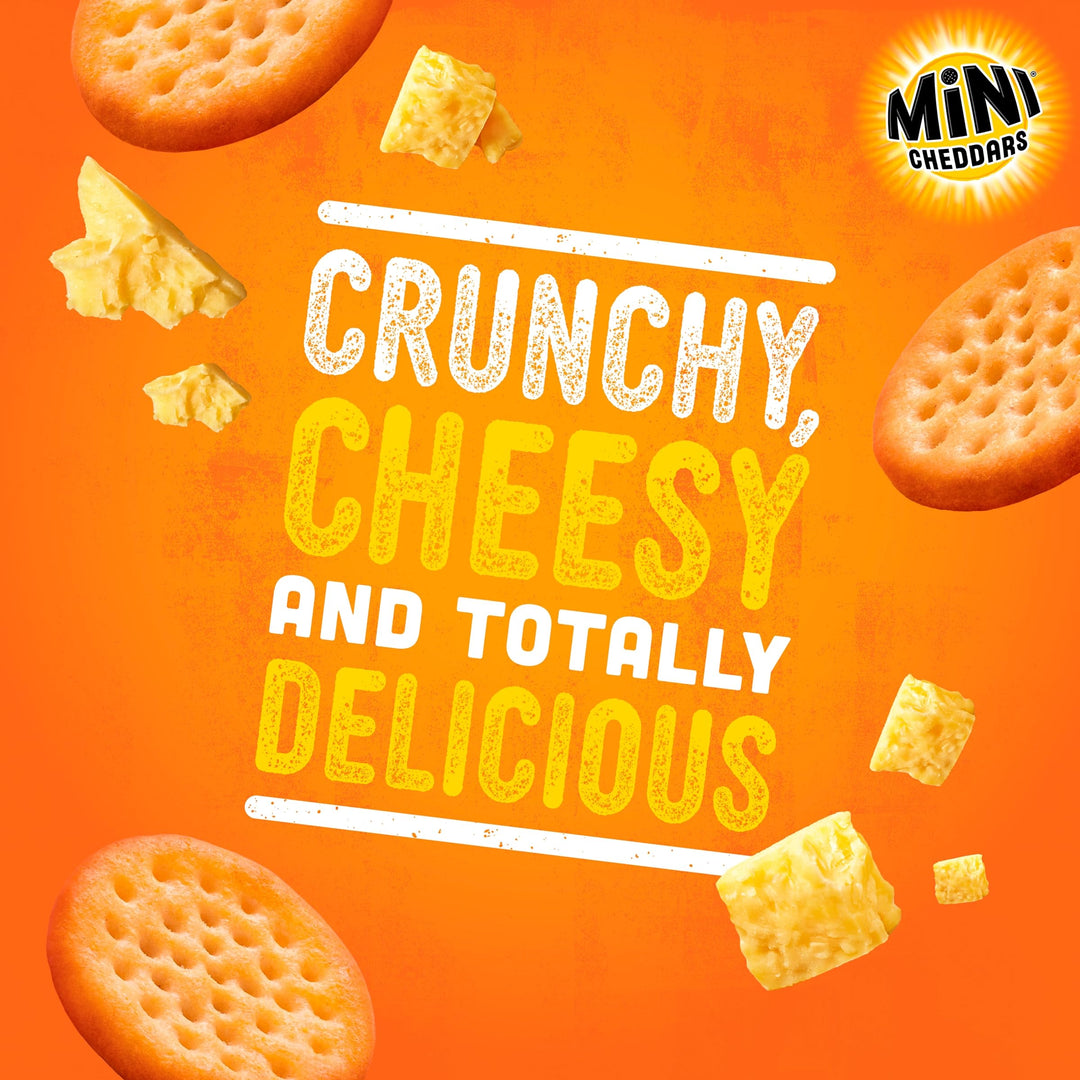 Jacob's Mini Cheddars Original Baked Snacks Multipack 6x23g (138g) - Real Cheese, No Artificial Flavours
