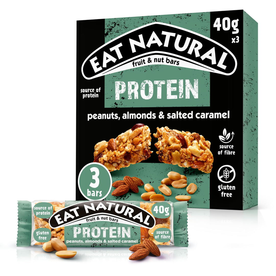 Eat Natural Energy Protein Packed Salted Caramel Biscuit Bar 120g