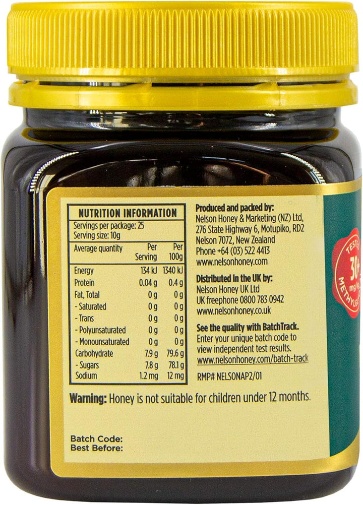 Nelson Honey Classic 30+ MG Multifloral Manuka Honey 250g