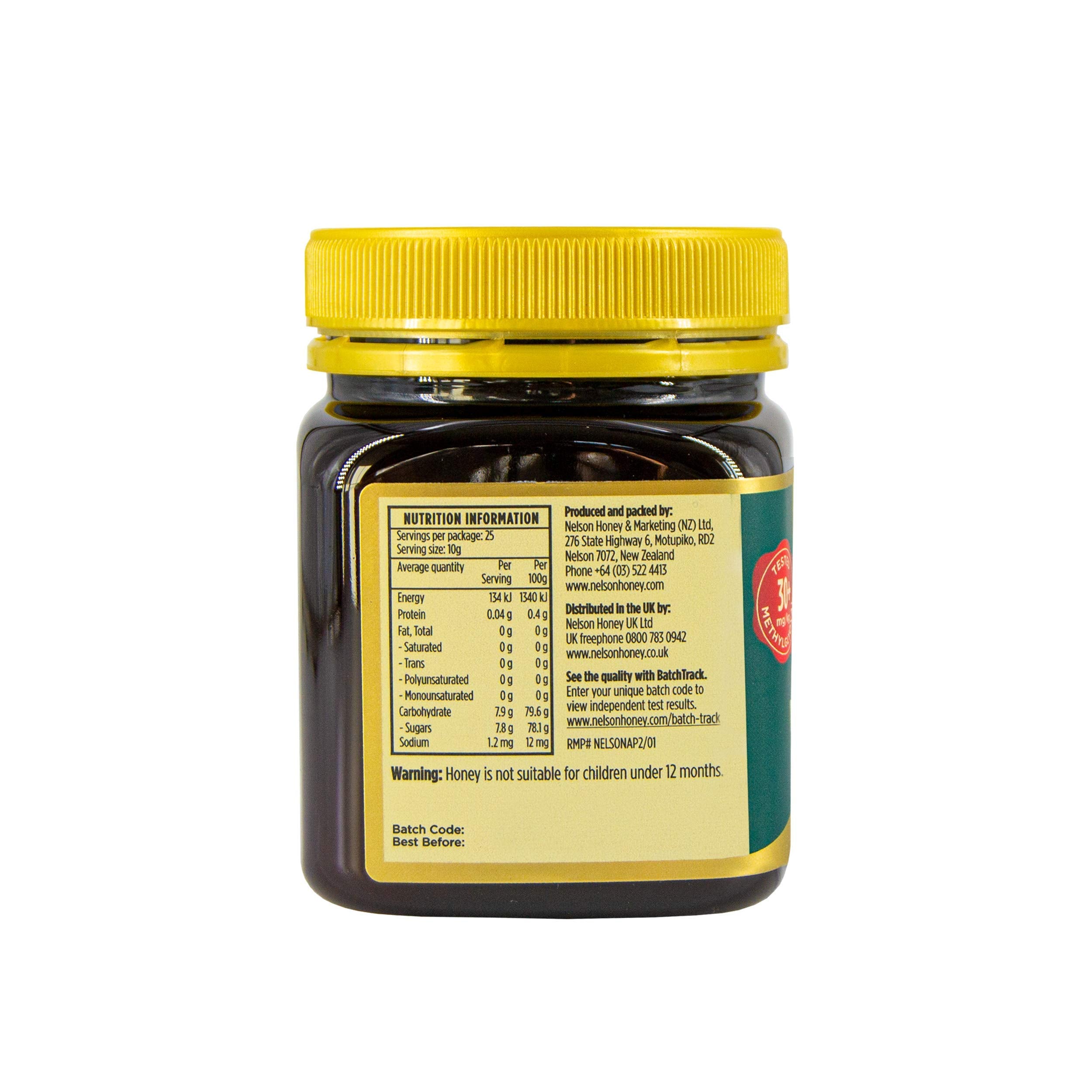 Nelson Honey Classic 30+ MG Multifloral Manuka Honey 250g 5