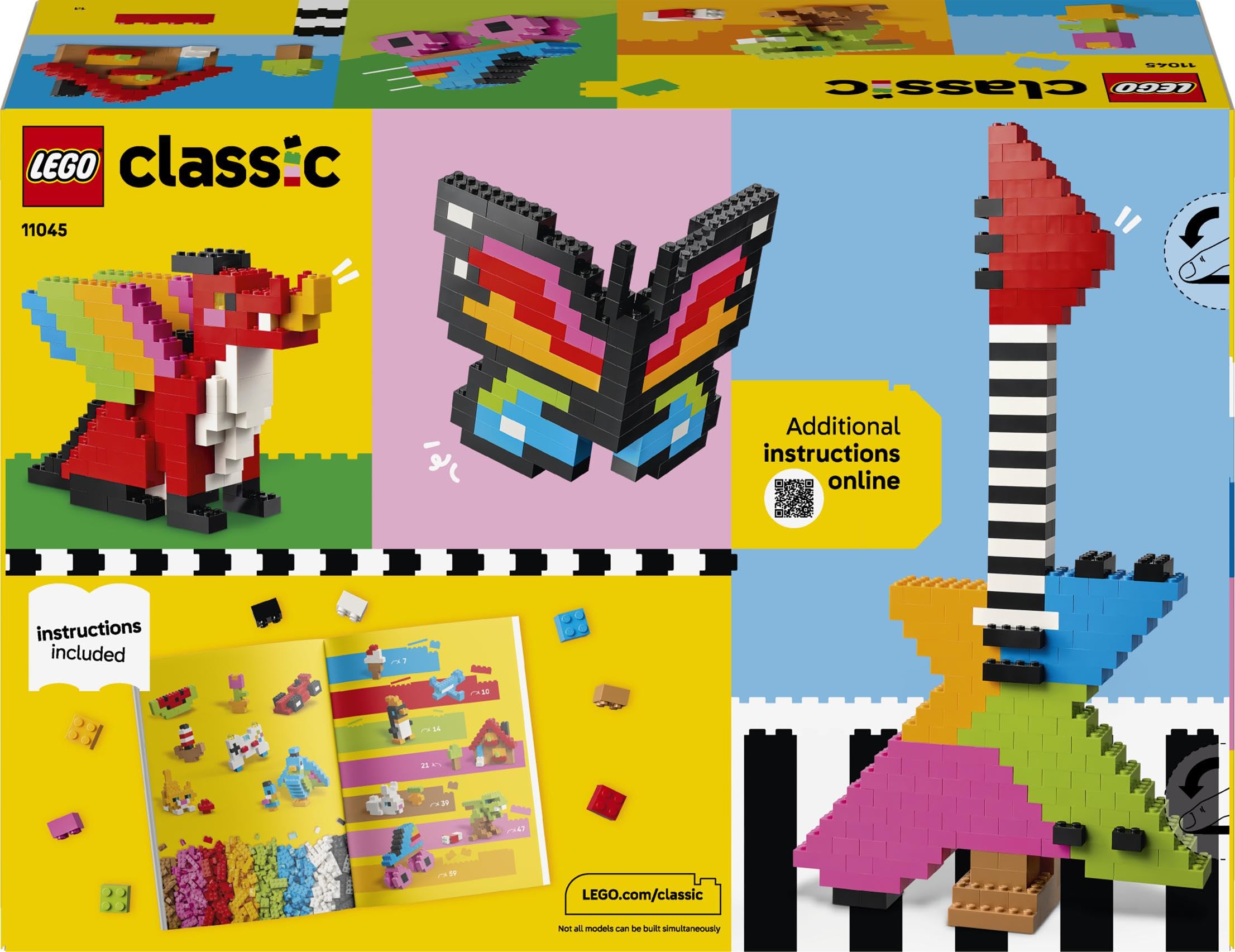 LEGO Classic Creative Colourful Bricks Set 11045 - 820 Pieces | Ages 5+ | Fine Motor Skills Toy 8