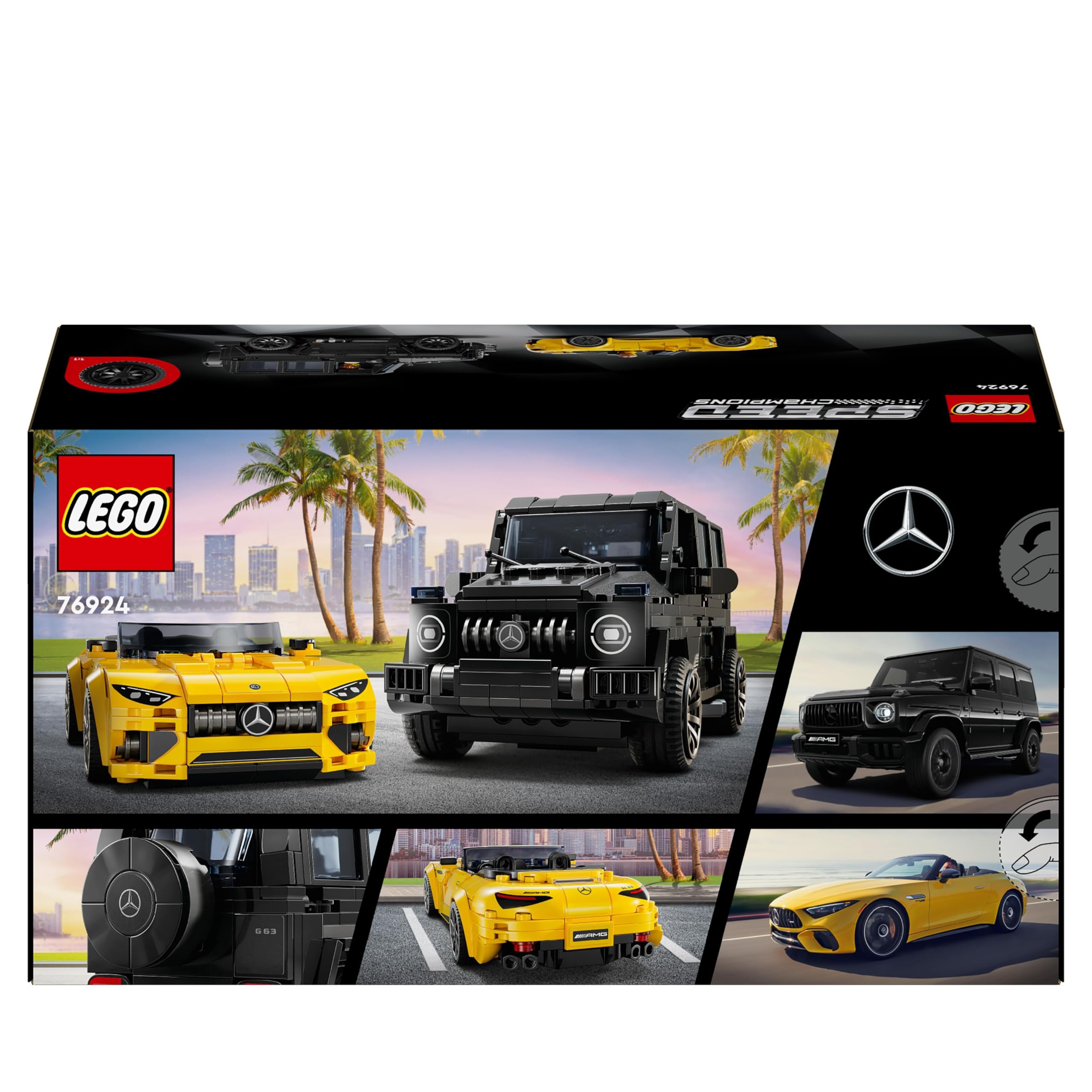LEGO Speed Champions Mercedes-AMG G 63 & SL 63 76924 - Buildable Car Playset for Ages 10+ 8