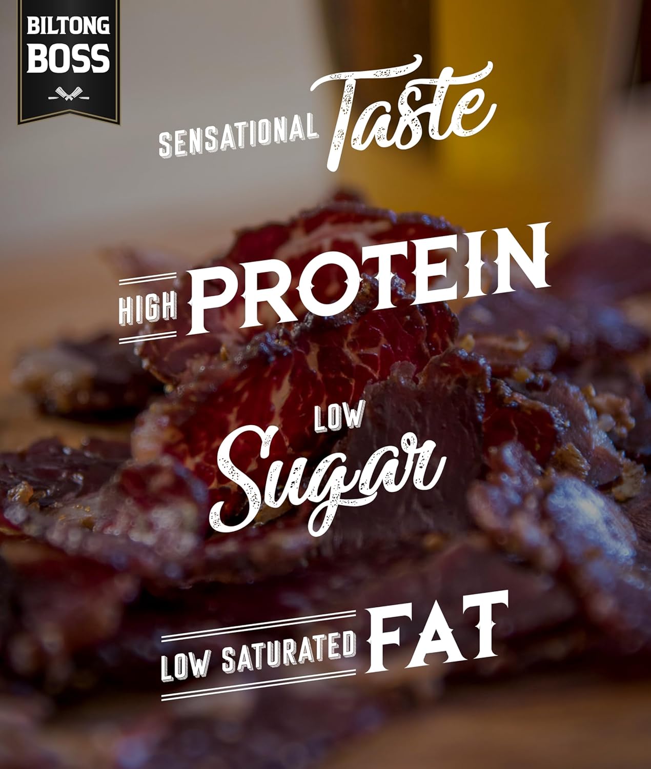 Biltong Boss - Original Boss Beef Biltong High Protein Snack 200g 6