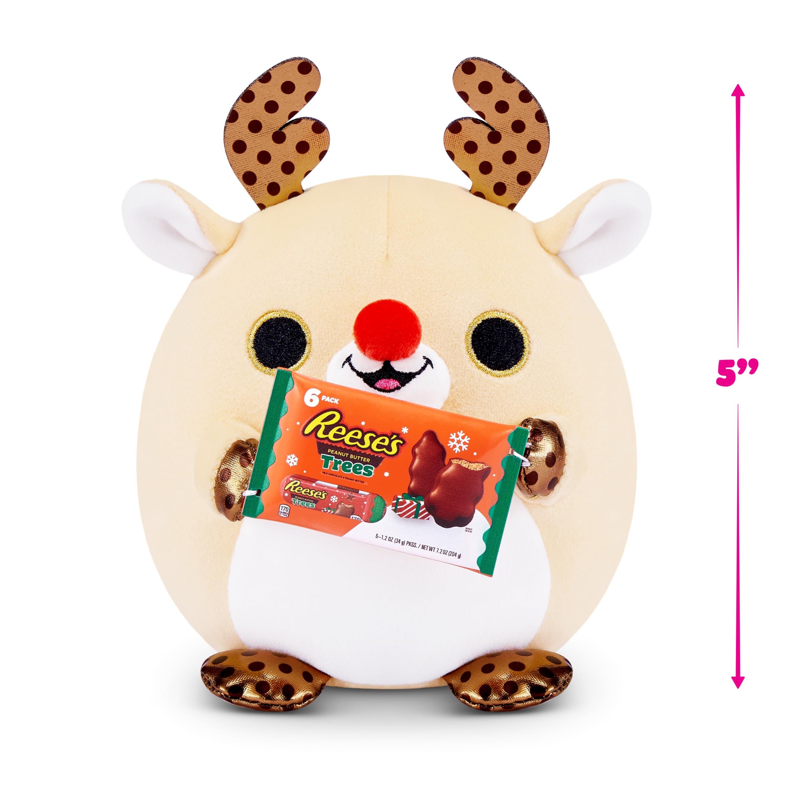 Snackles Christmas Small Sized 13 cm - ZURU Cuddly Squishy Plush Toy 2