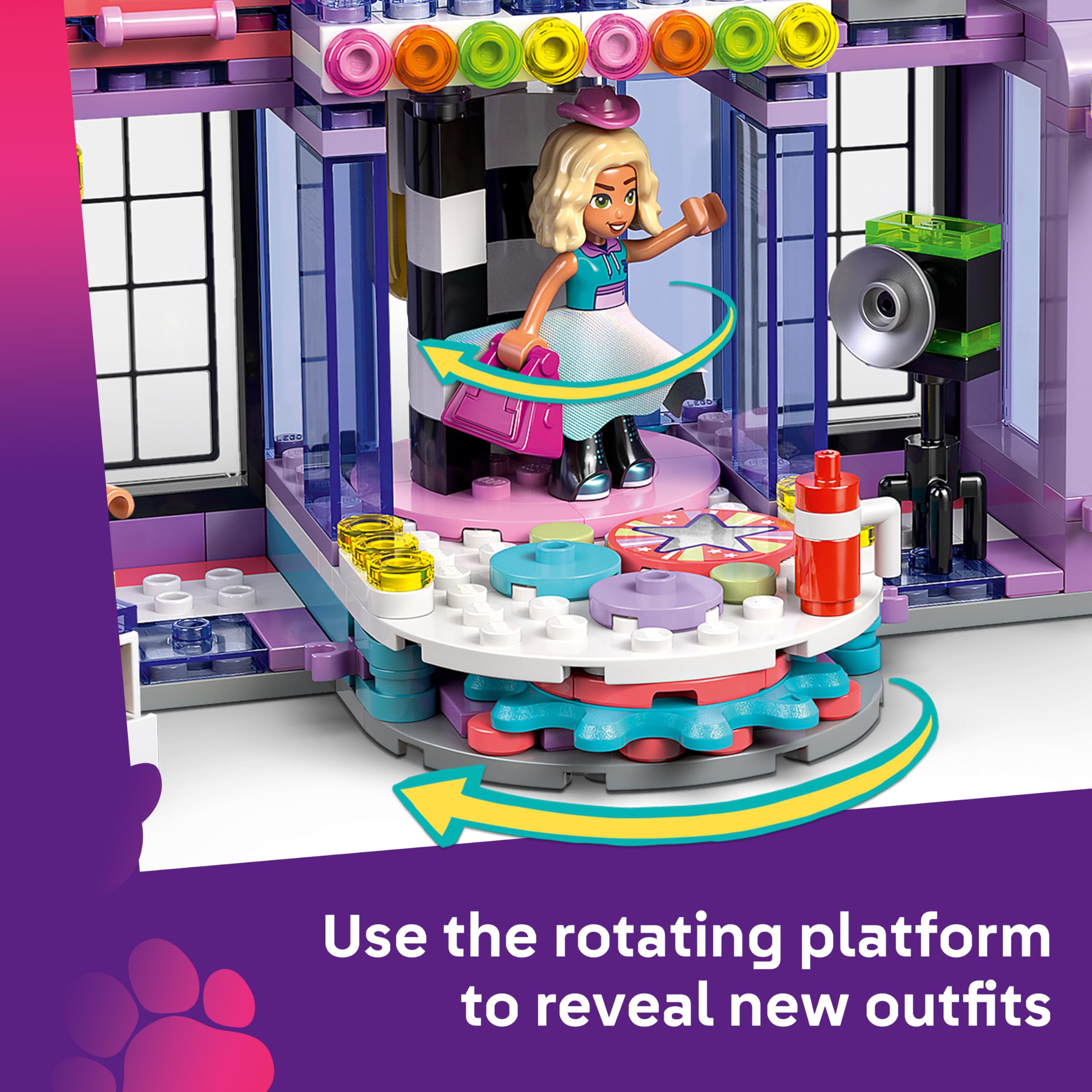 LEGO Friends Heartlake City Fashion Show Building Set - 3 Mini Dolls, Catwalk, Vanity Table | Ages 7+ 3