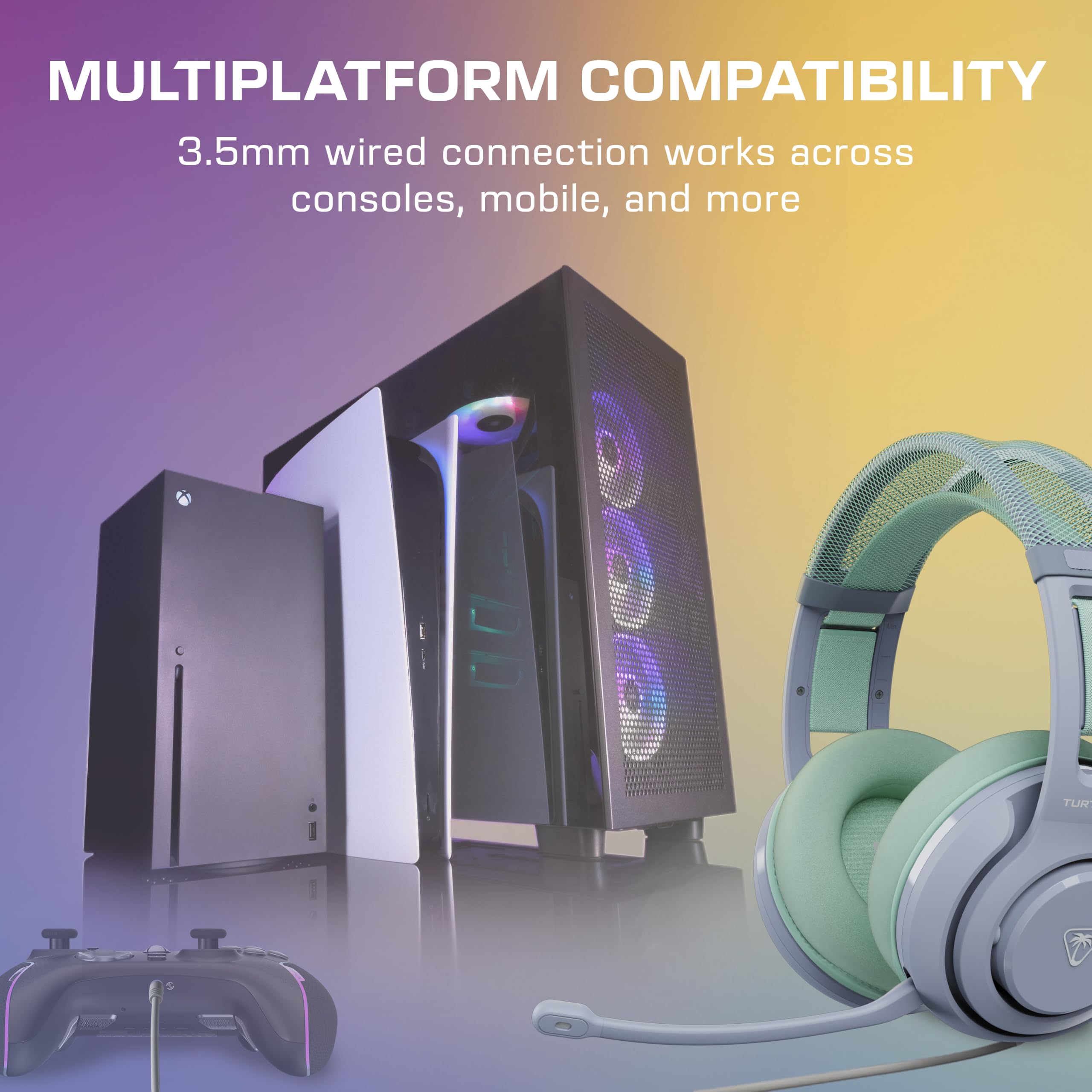 Turtle Beach Atlas 200 Multiplatform Seafoam Breeze Gaming Headset 7