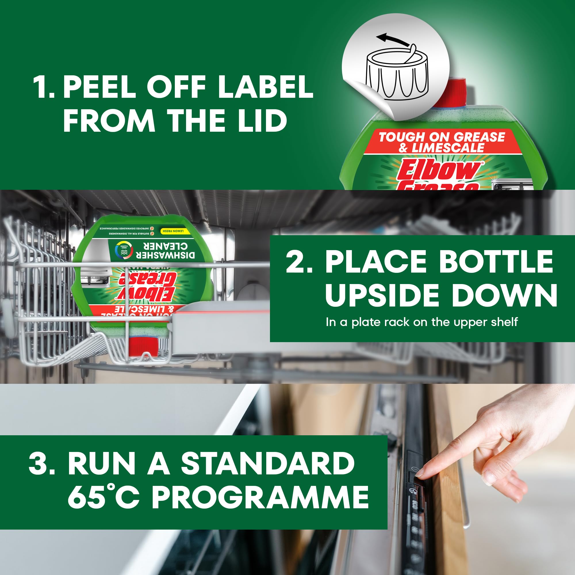 Elbow Grease Ultra Max Dishwasher Cleaner - Tough on Grease & Limescale | 250 ml Liquid 8