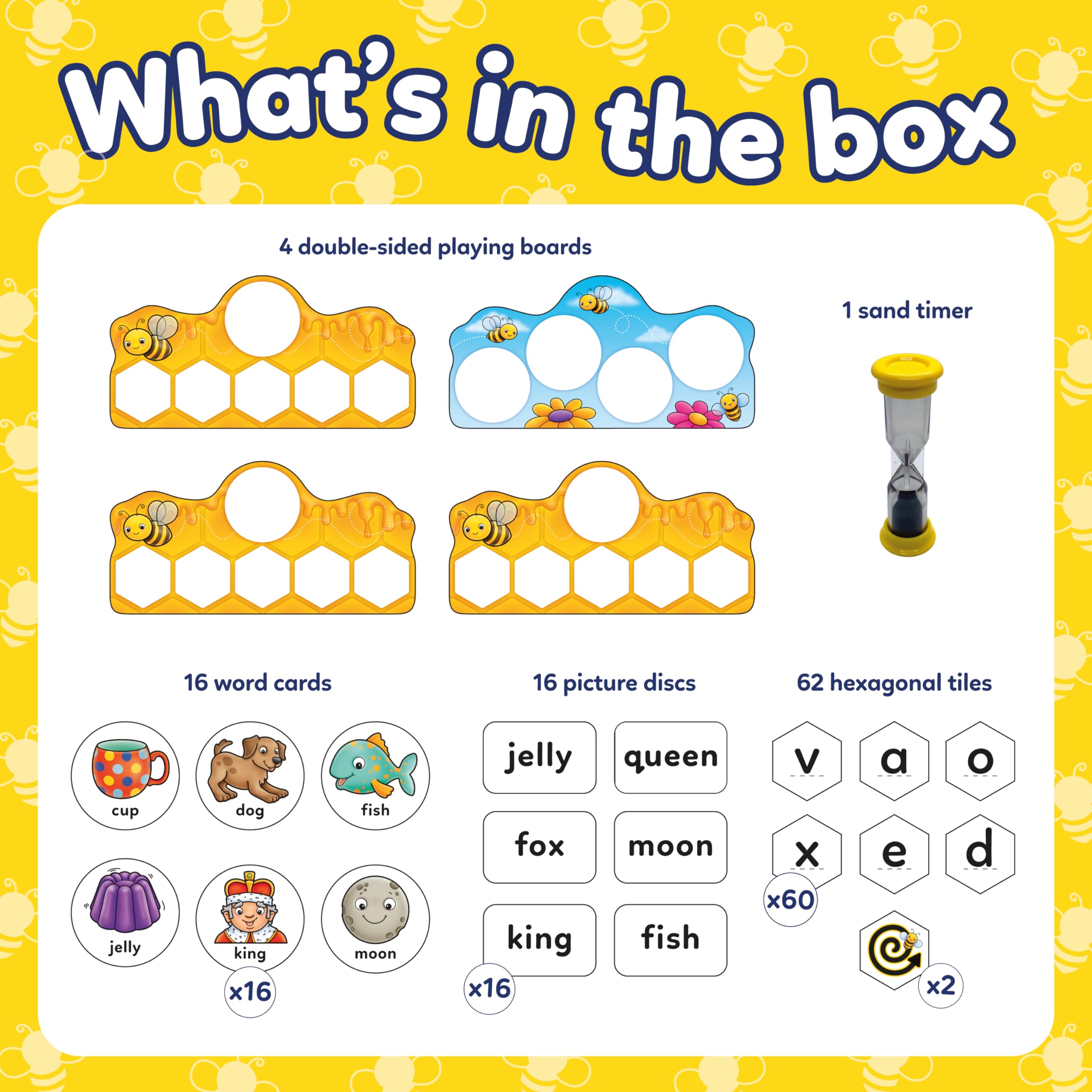 Orchard Toys Buzz Words - Educational Literacy Game with 4 Ways to Play | Ages 5+
