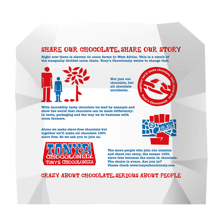 Tony's Chocolonely - Milk Chocolate Bar 180g Belgian Fairtrade