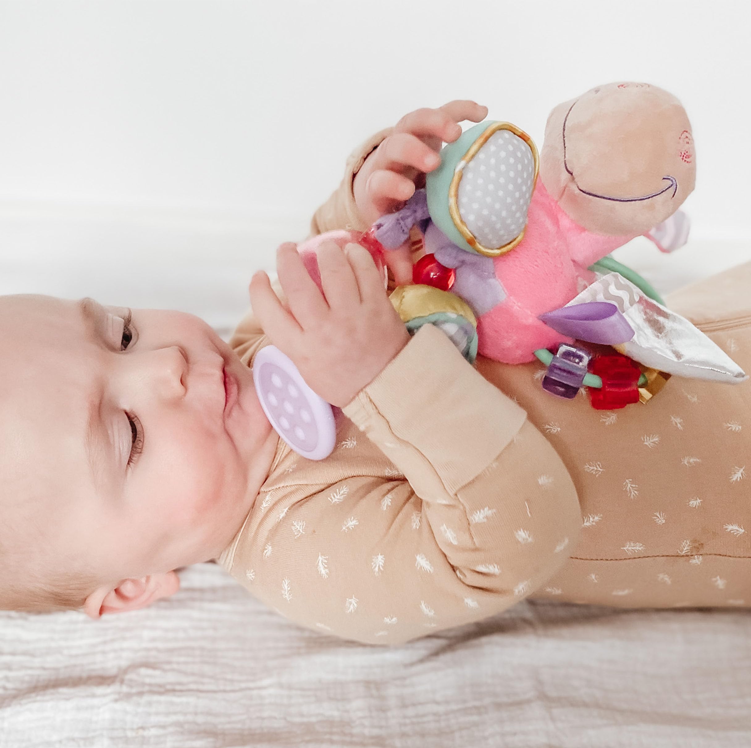 Playgro Unicorn Clip Clop Activity Rattle - Sensory Teether for 3M+ | Pink 8